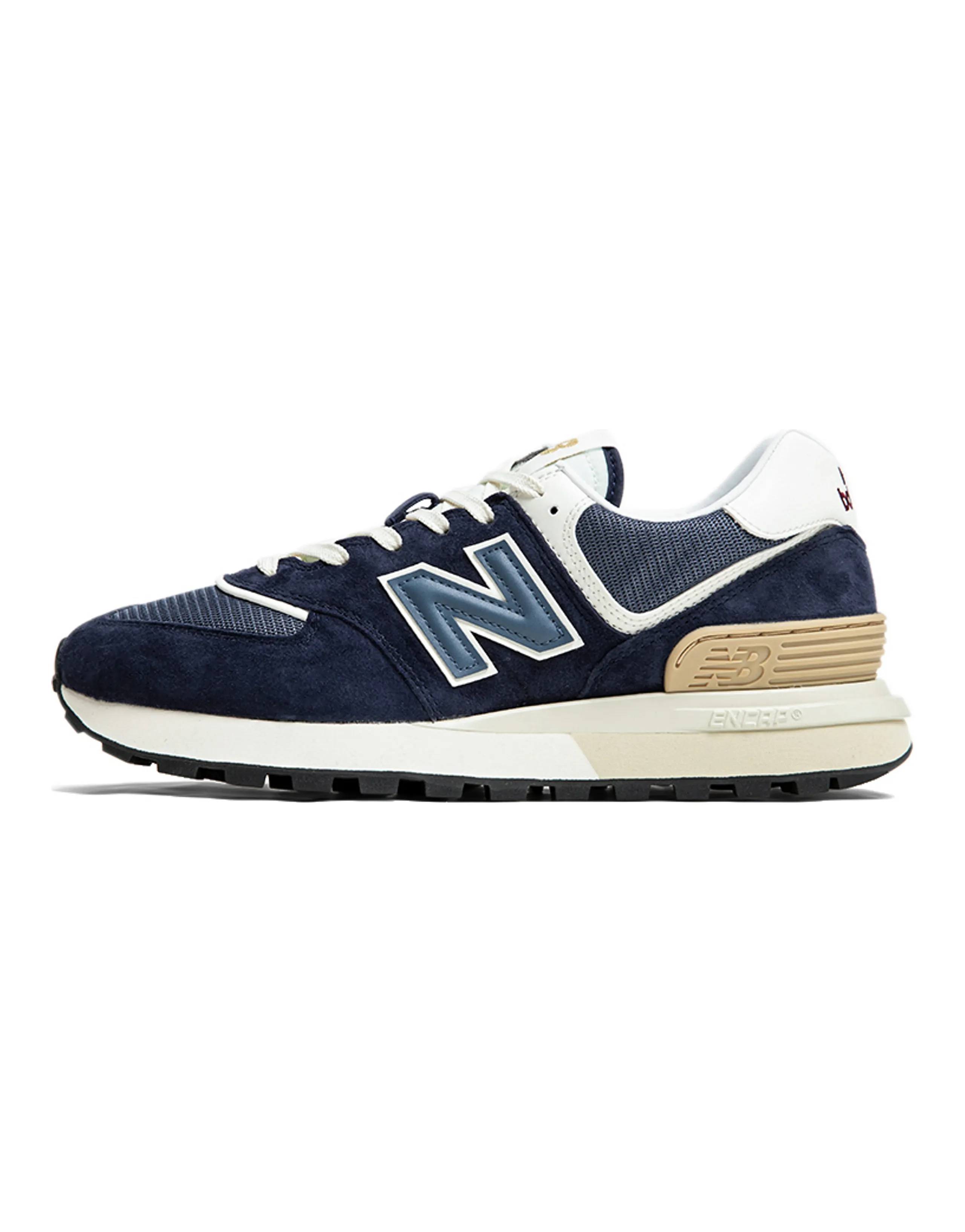 New Balance 574 Navy White Beige