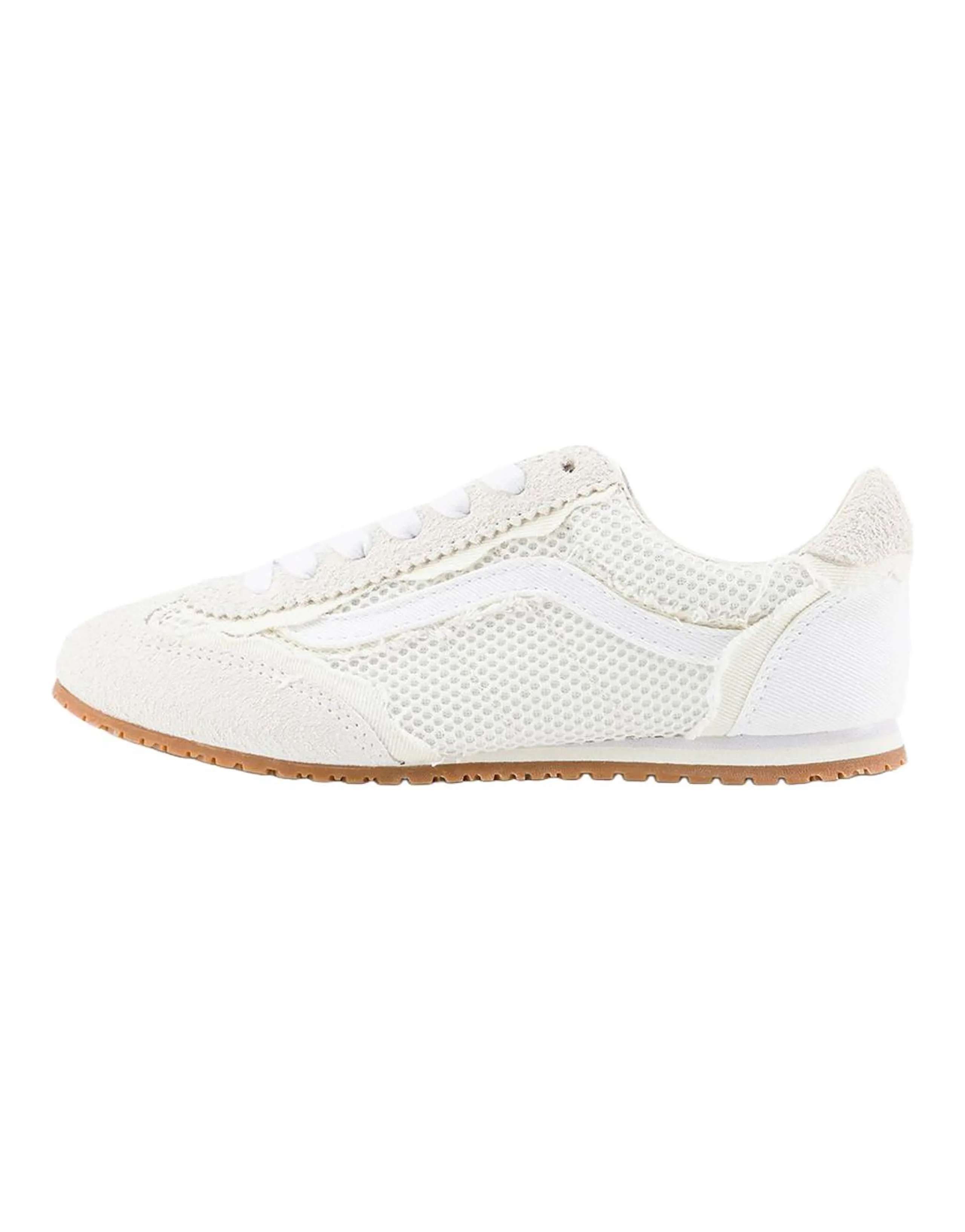 Vans Super Lowpro FRAYED TDC Comfortable Versatile Low-Top Casual Lifestyle Shoes Unisex White