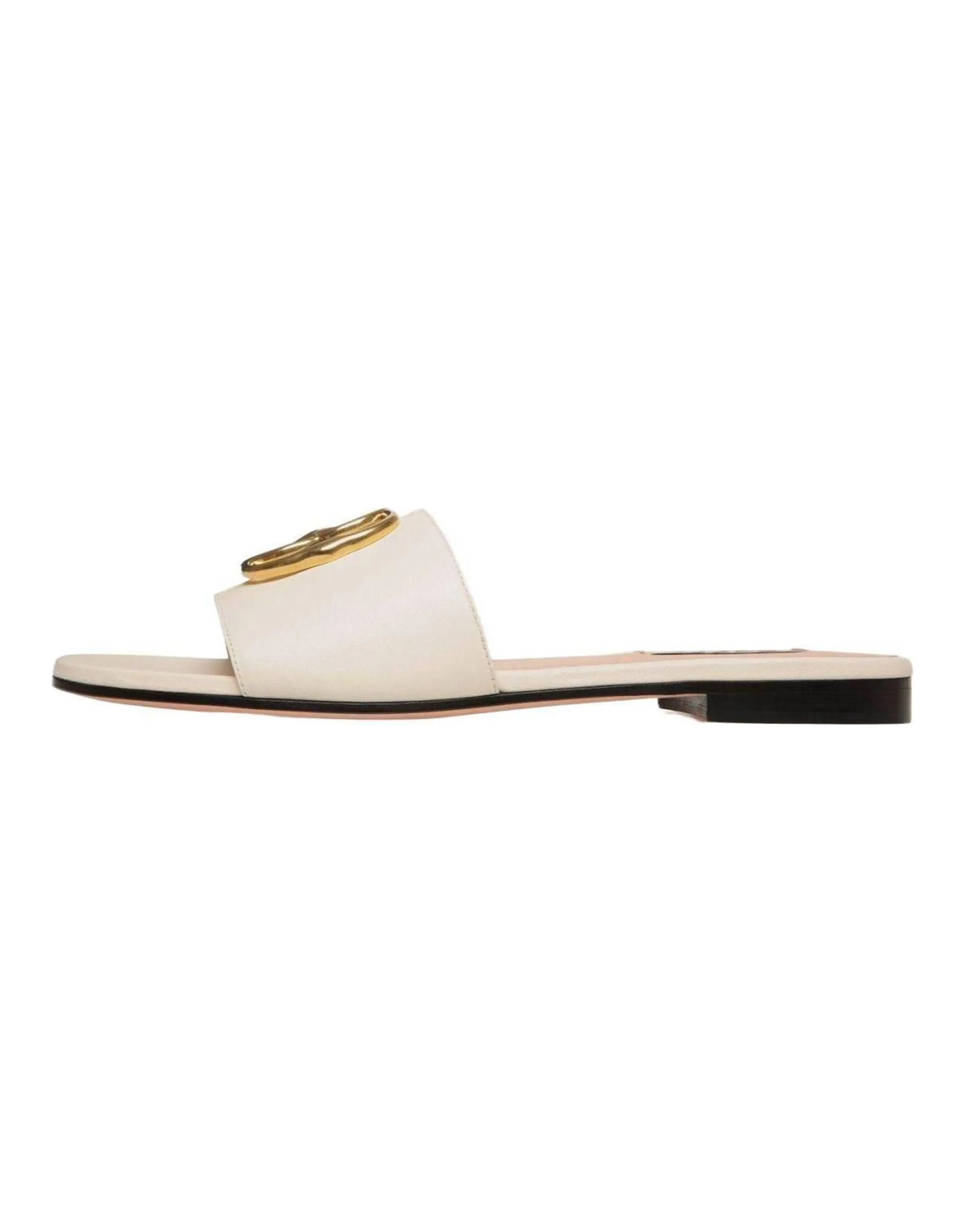 BALLY Emblem Flat Leather Sandals