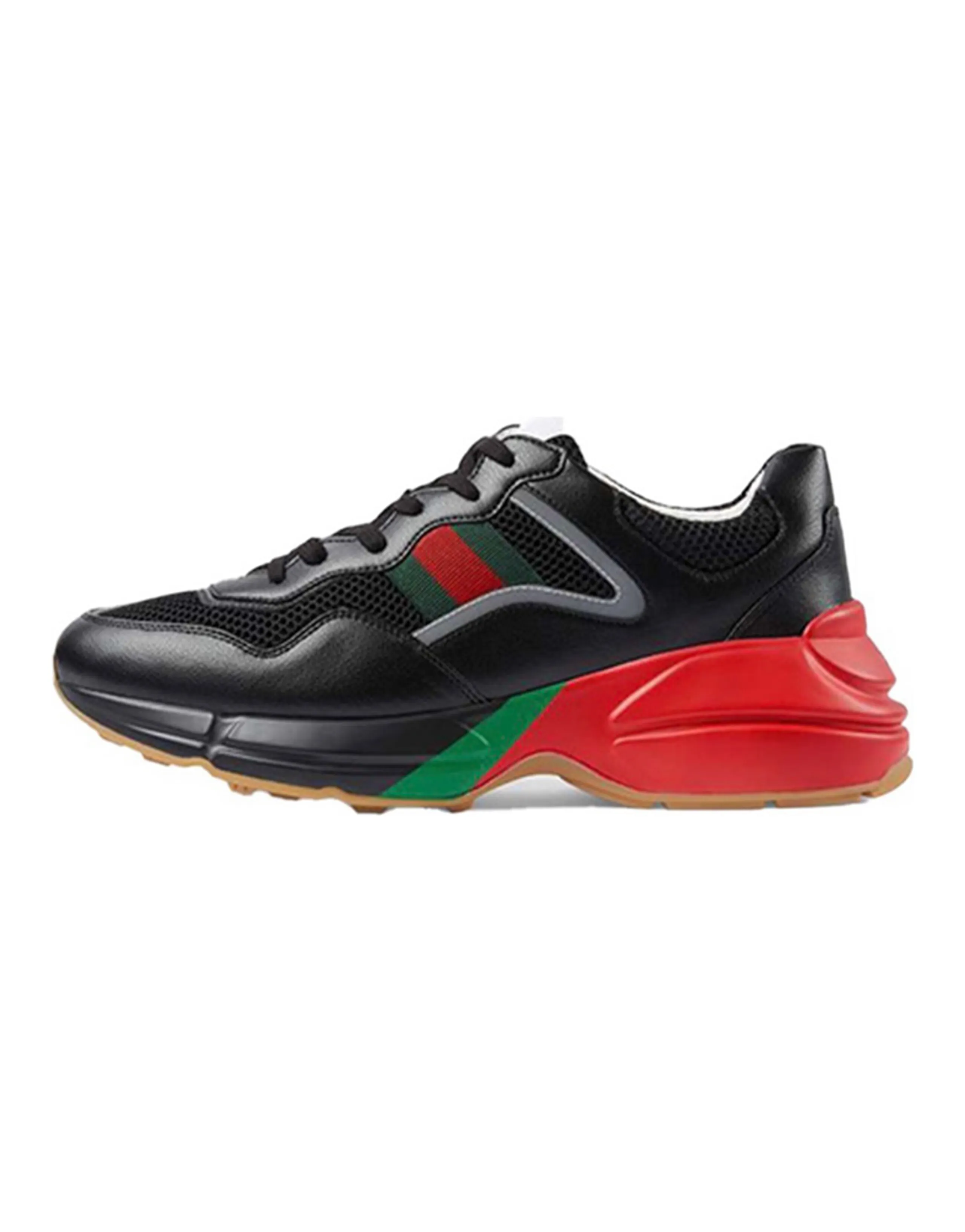 GUCCI Rhyton 'Black Red Green Reflective'