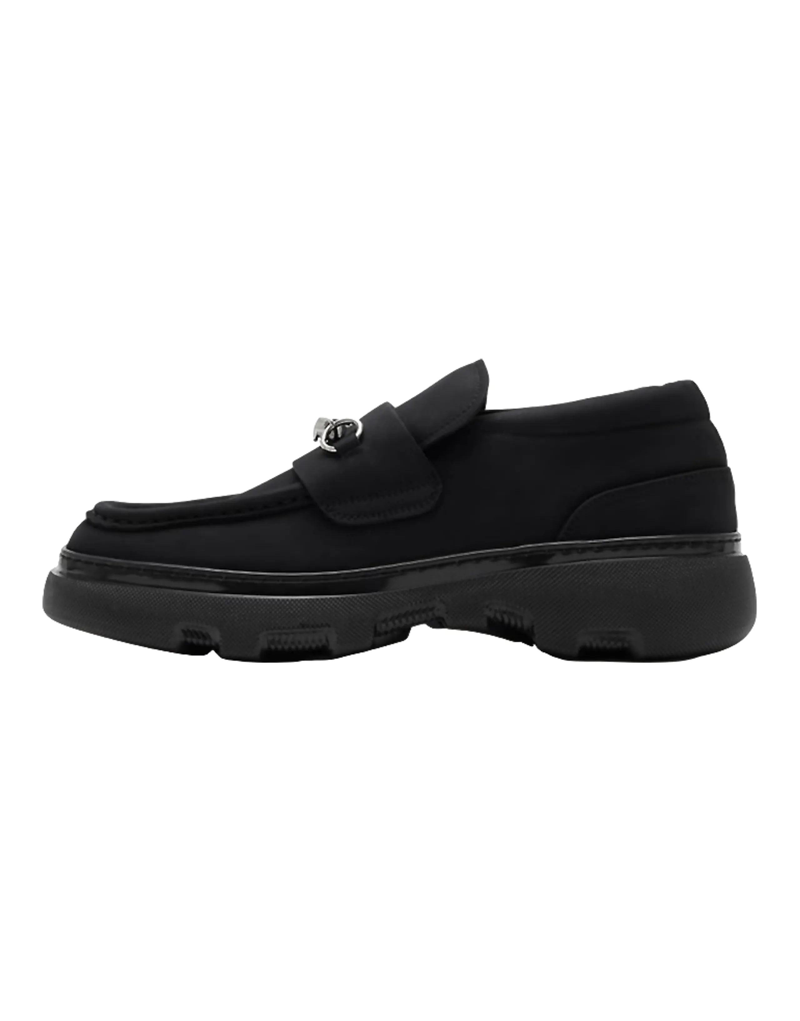 Burberry Barbed-wire Detail Nubuck Loafers