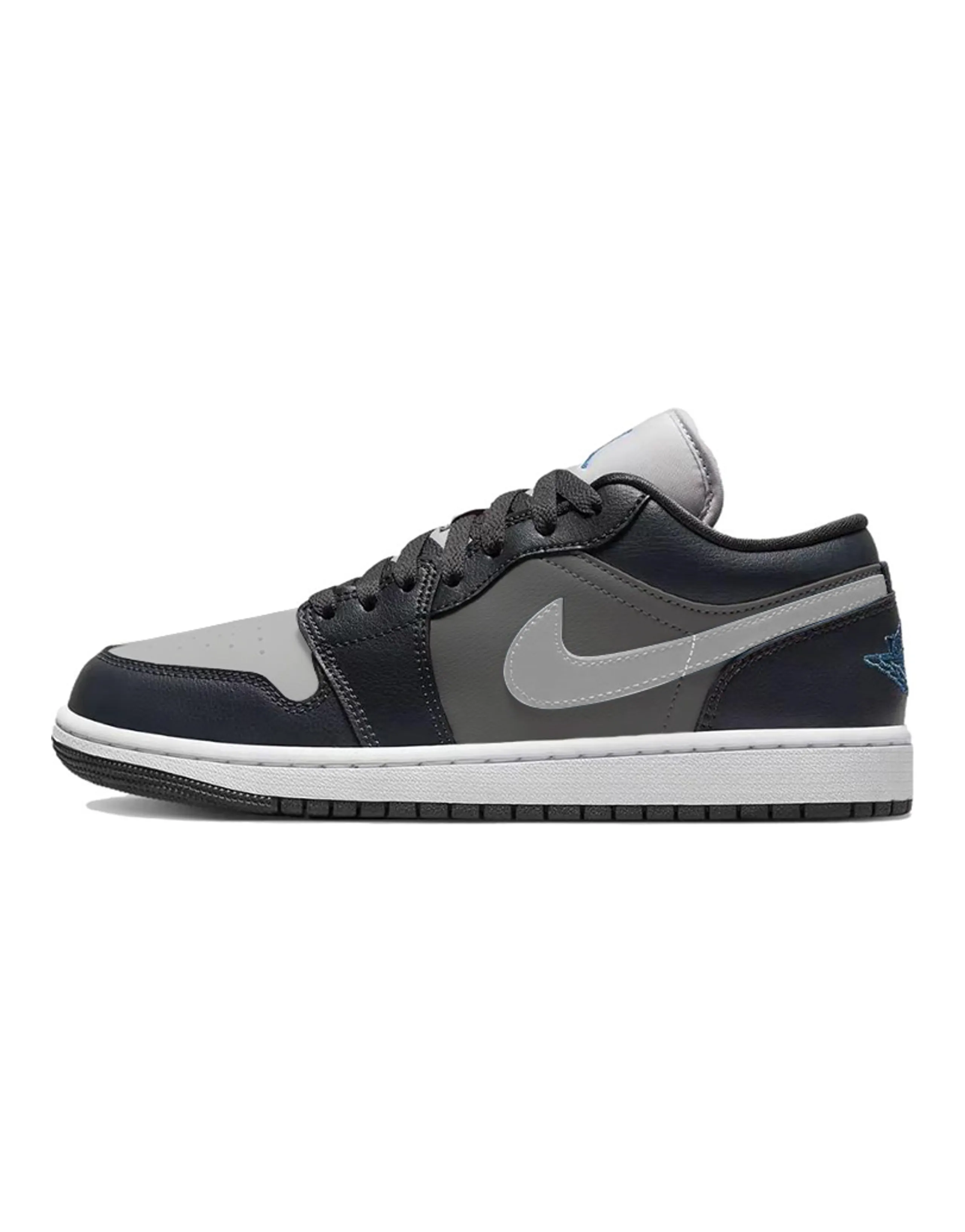 JORDAN Air JORDAN 1 Vintage Basketball Shoes Unisex Low Top Black/Gray