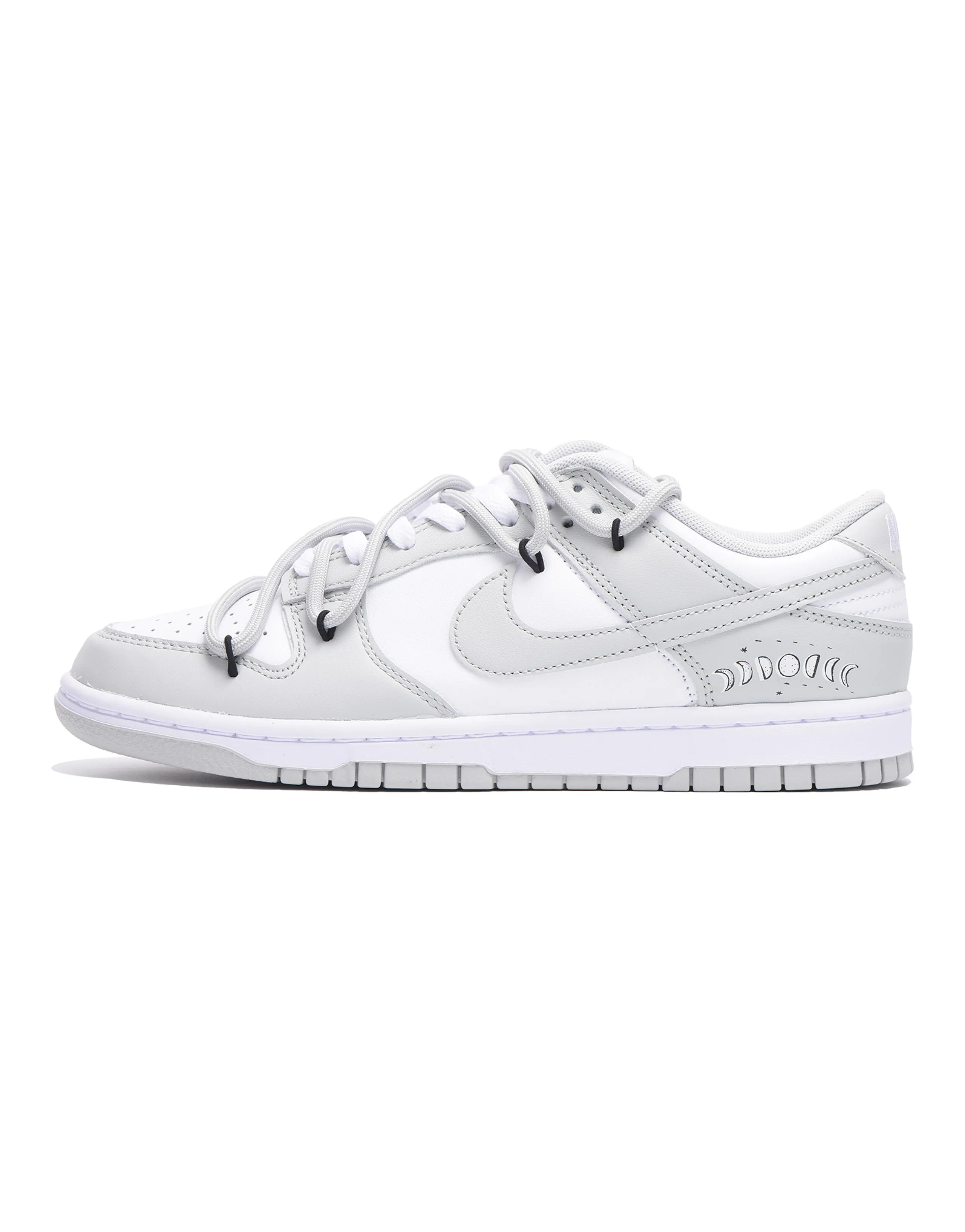 Nike Dunk VIBE Style Lunar Orbit Anti-Slip And Wear-Resistant Lightweight Low-Top Skateboard Shoes Men's Gray White