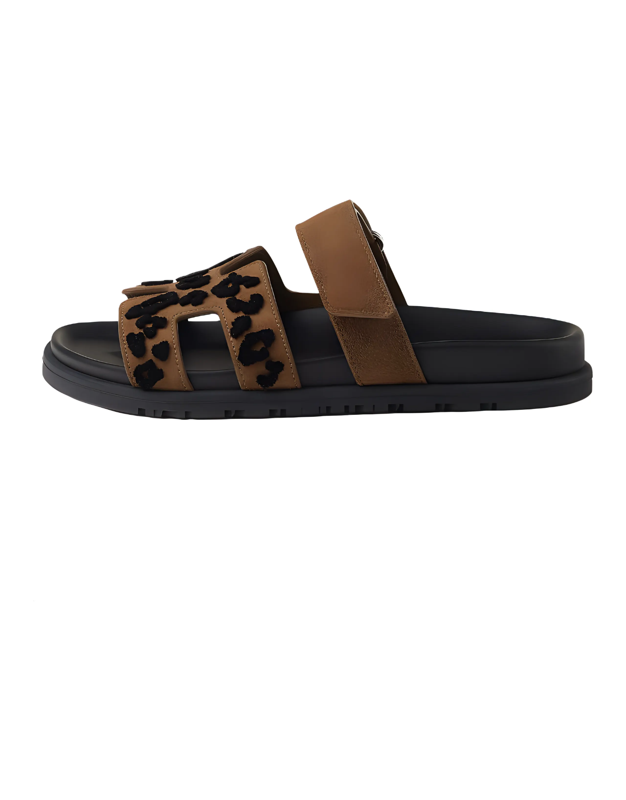 HERMES Slide Slippers Women's Umber