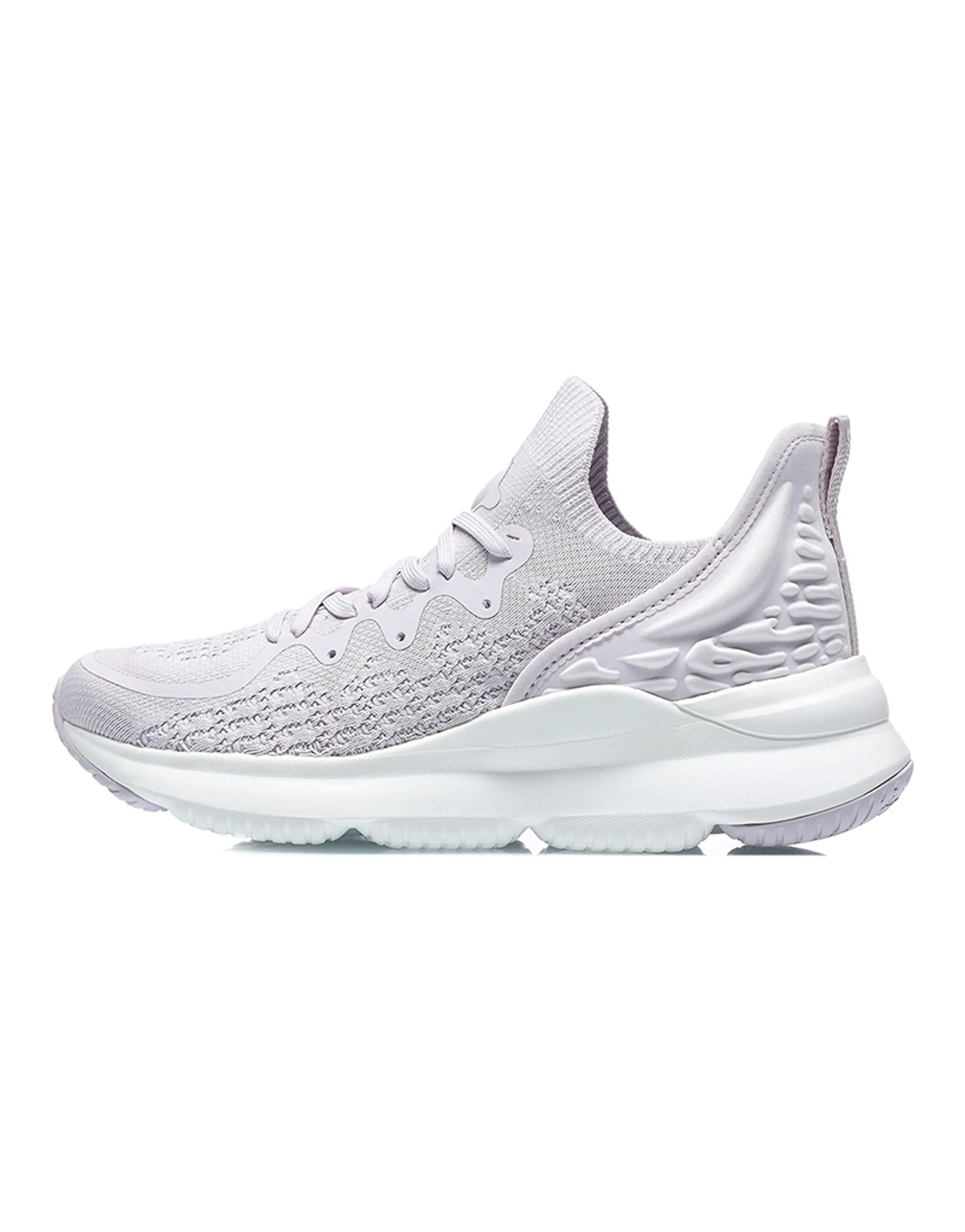 LiNing EazGo Comfortable Collection Lightweight Low-Top Sports Casual Shoes Women's Purple Gray