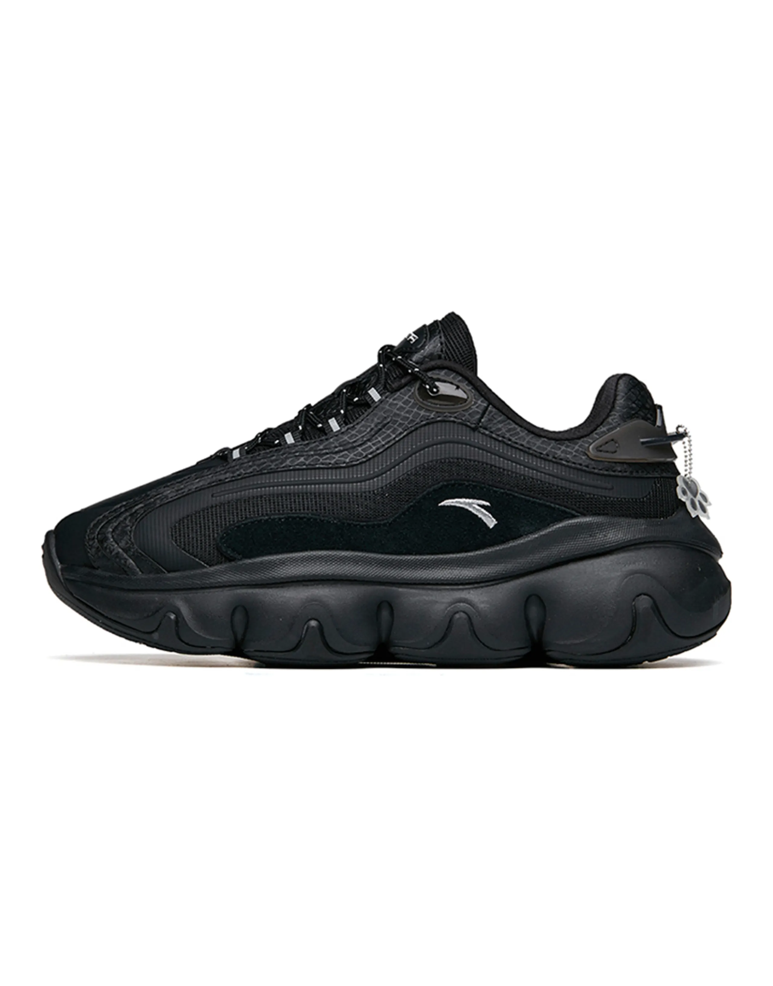Anta Life Collection Cushioning Anti-Slip And Wear-Resistant Low-Top Chunky Sneakers Women's Black