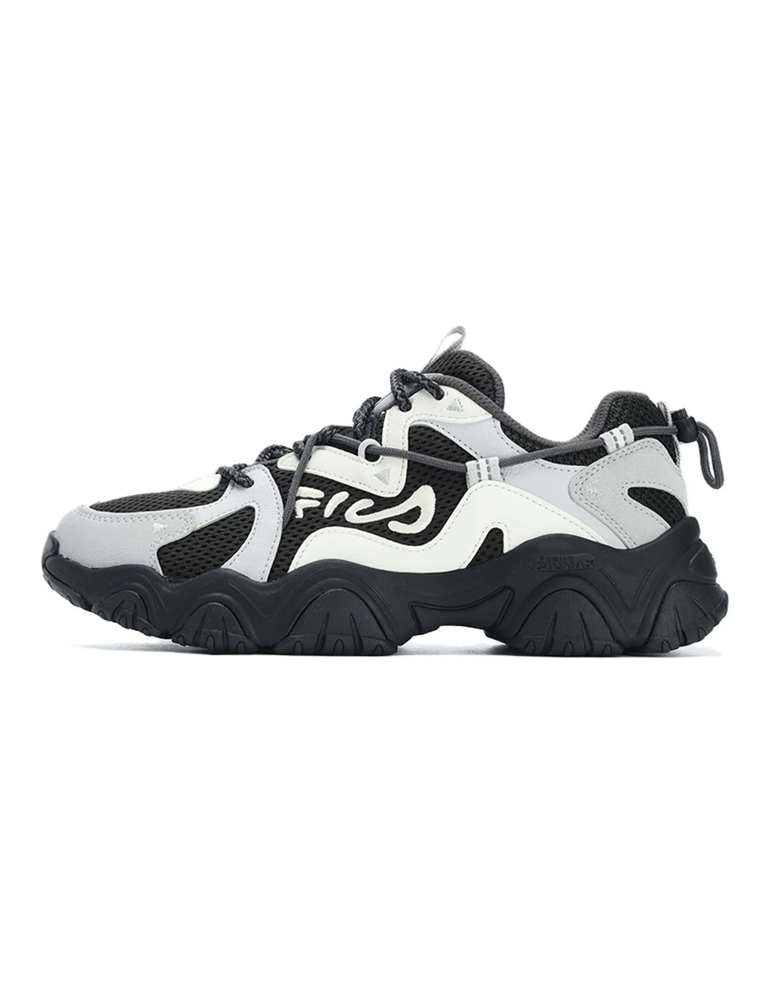 FILA Fluid 4 Sneakers 'Black Grey White' Women's