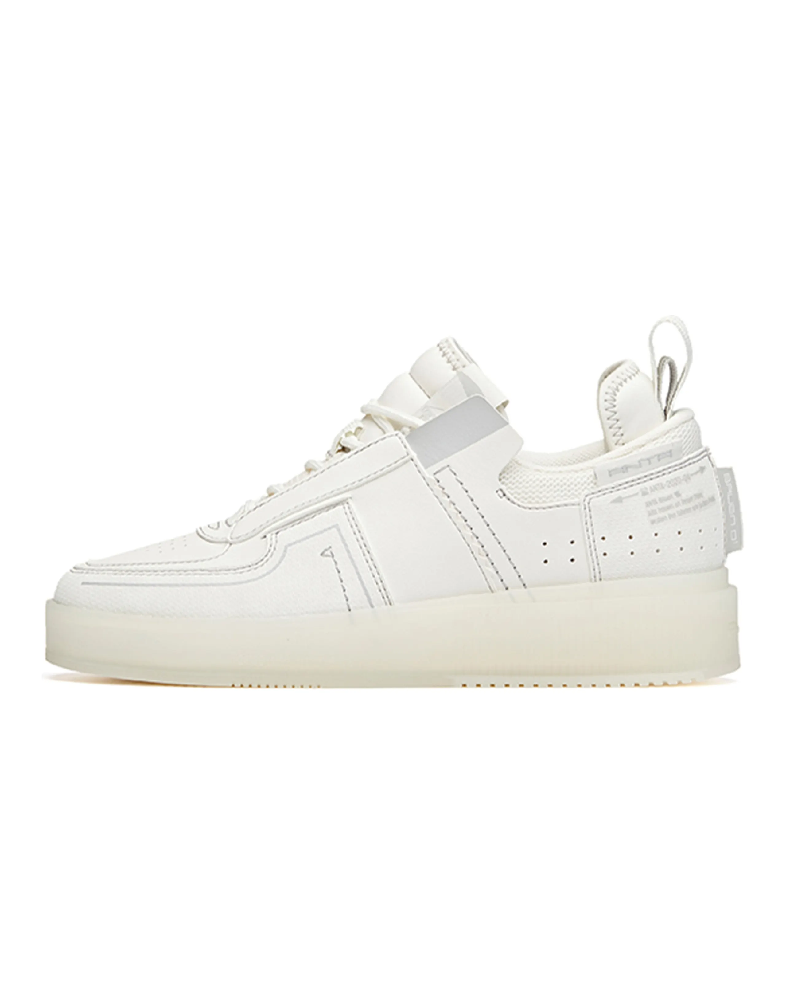 Anta Life Collection Low-Top Skateboard Shoes Women's White Gray