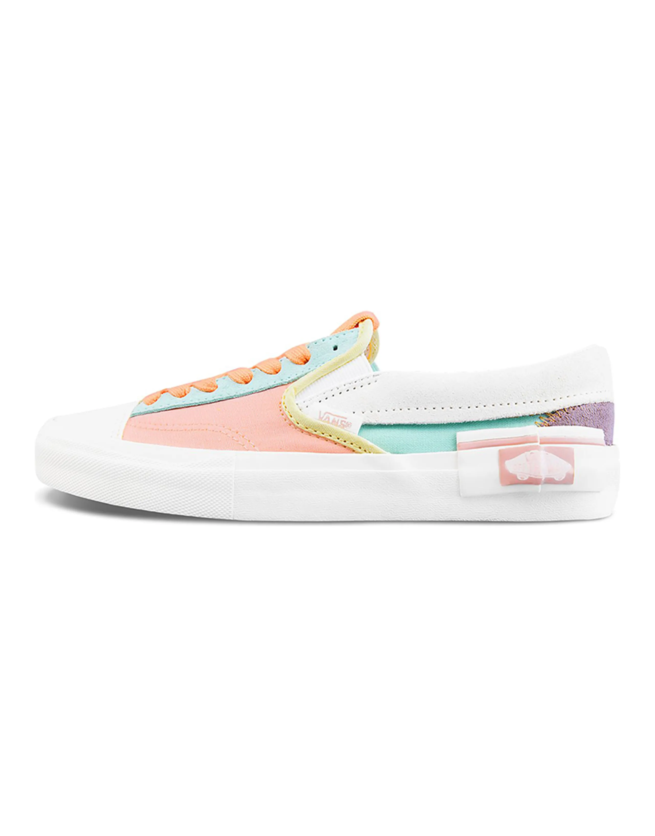 Vans Slip On Cap 'White Blue Pink' Women's