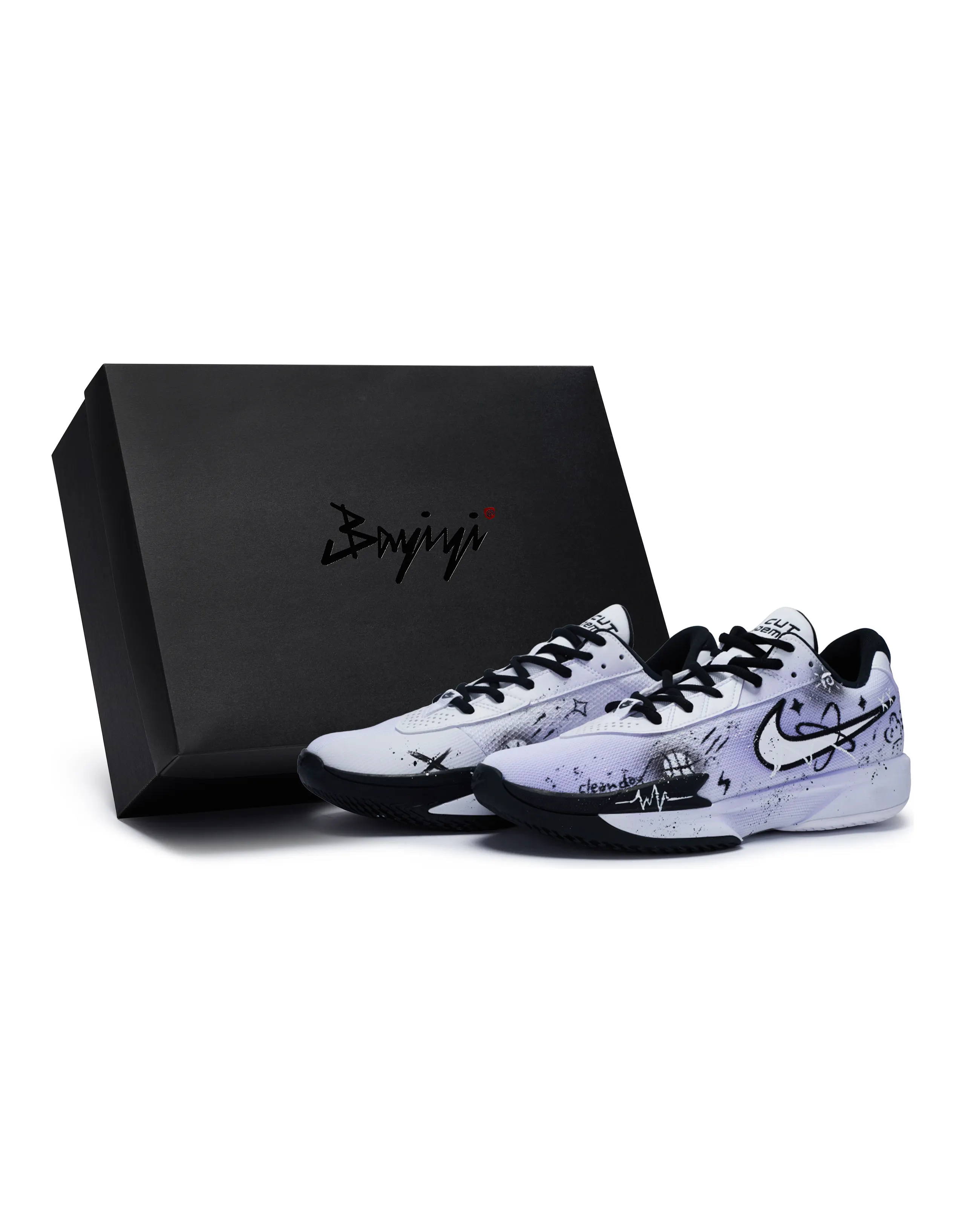 Nike Air Zoom G.T. Cut Academy Basketball Shoes Men Low-Top White/Black