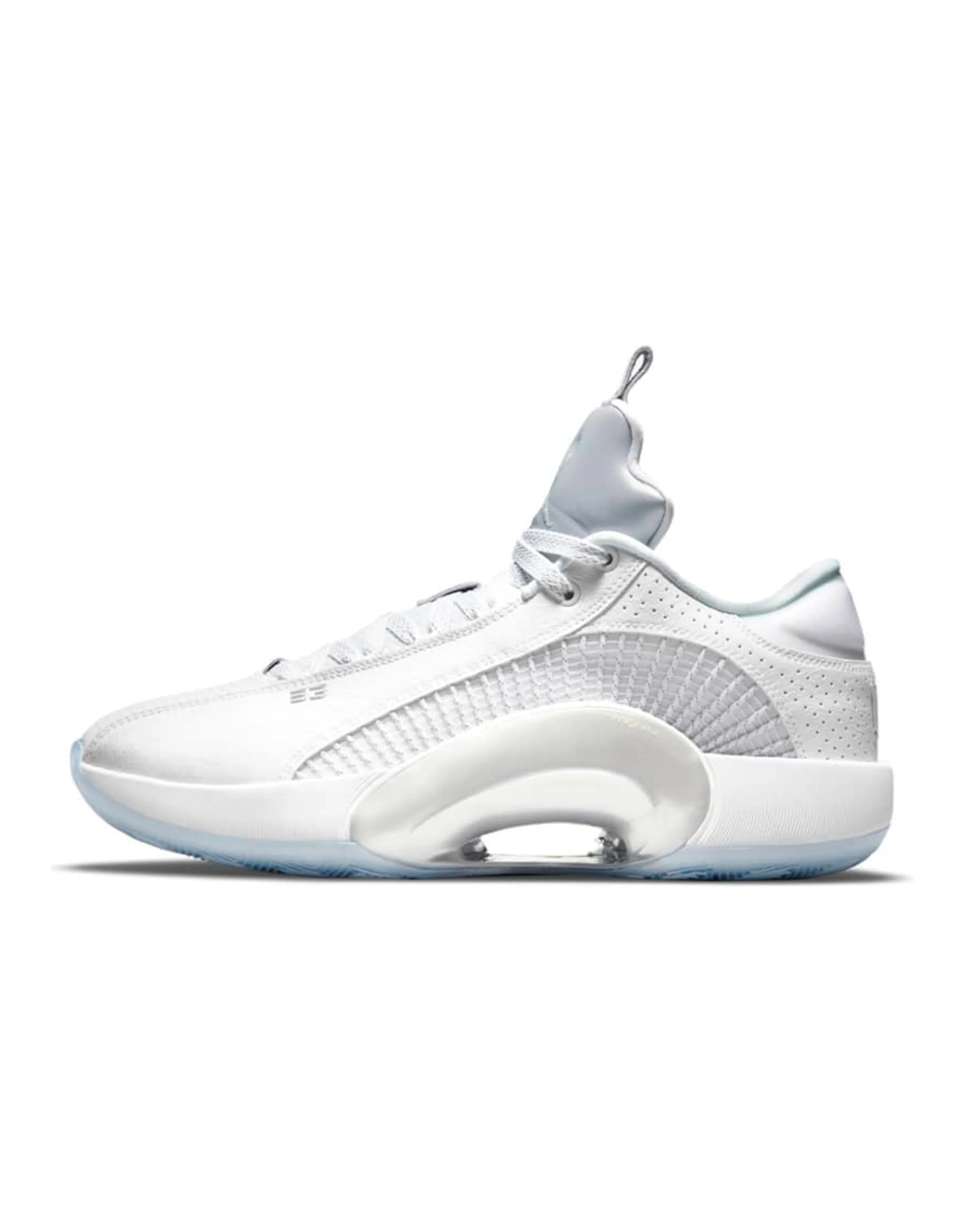 JORDAN Xxxv Low Metallic Silver Clear Sole