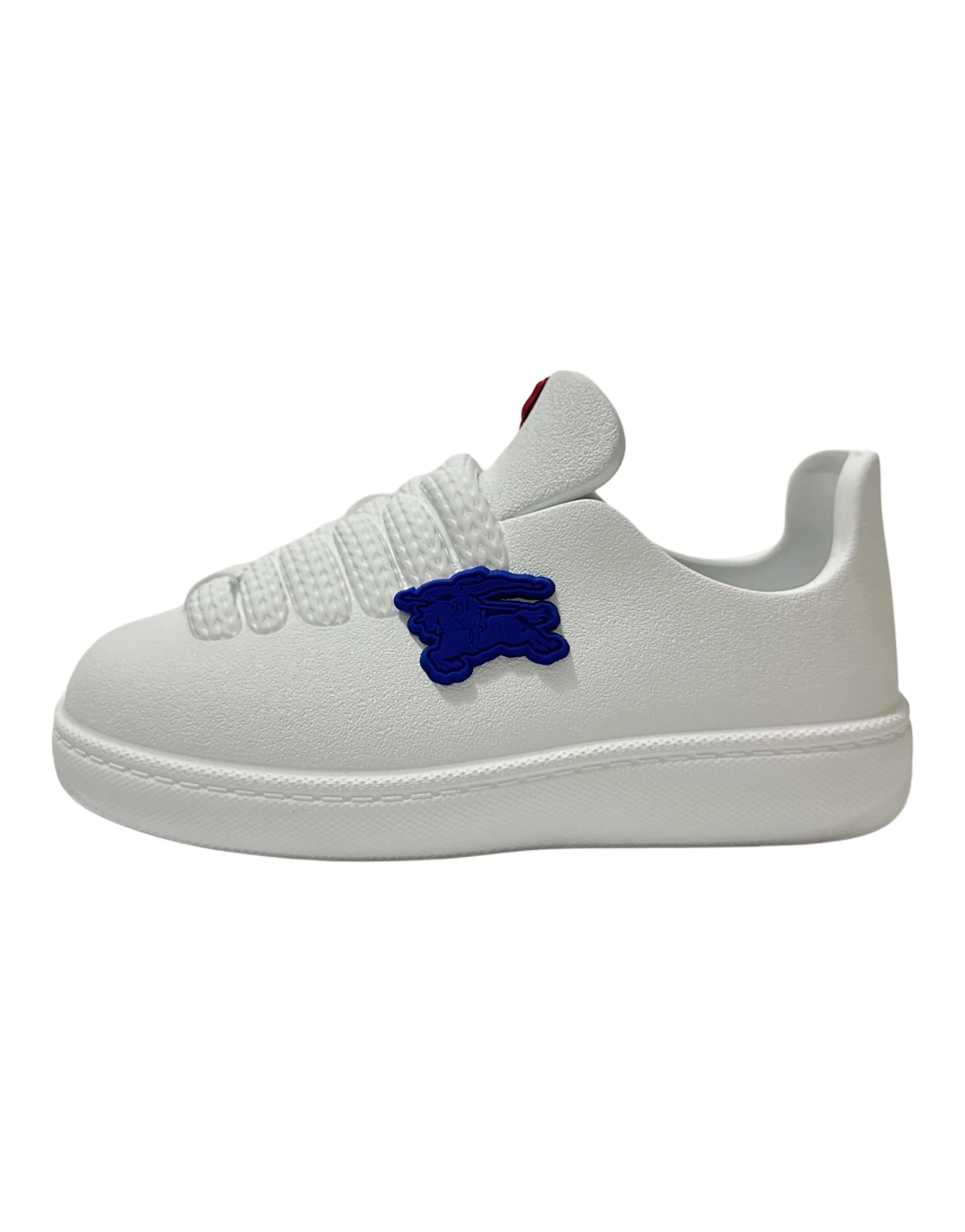 Burberry Bubble Round-Toe Lace-Up Low-Top Skate Shoes Women's White
