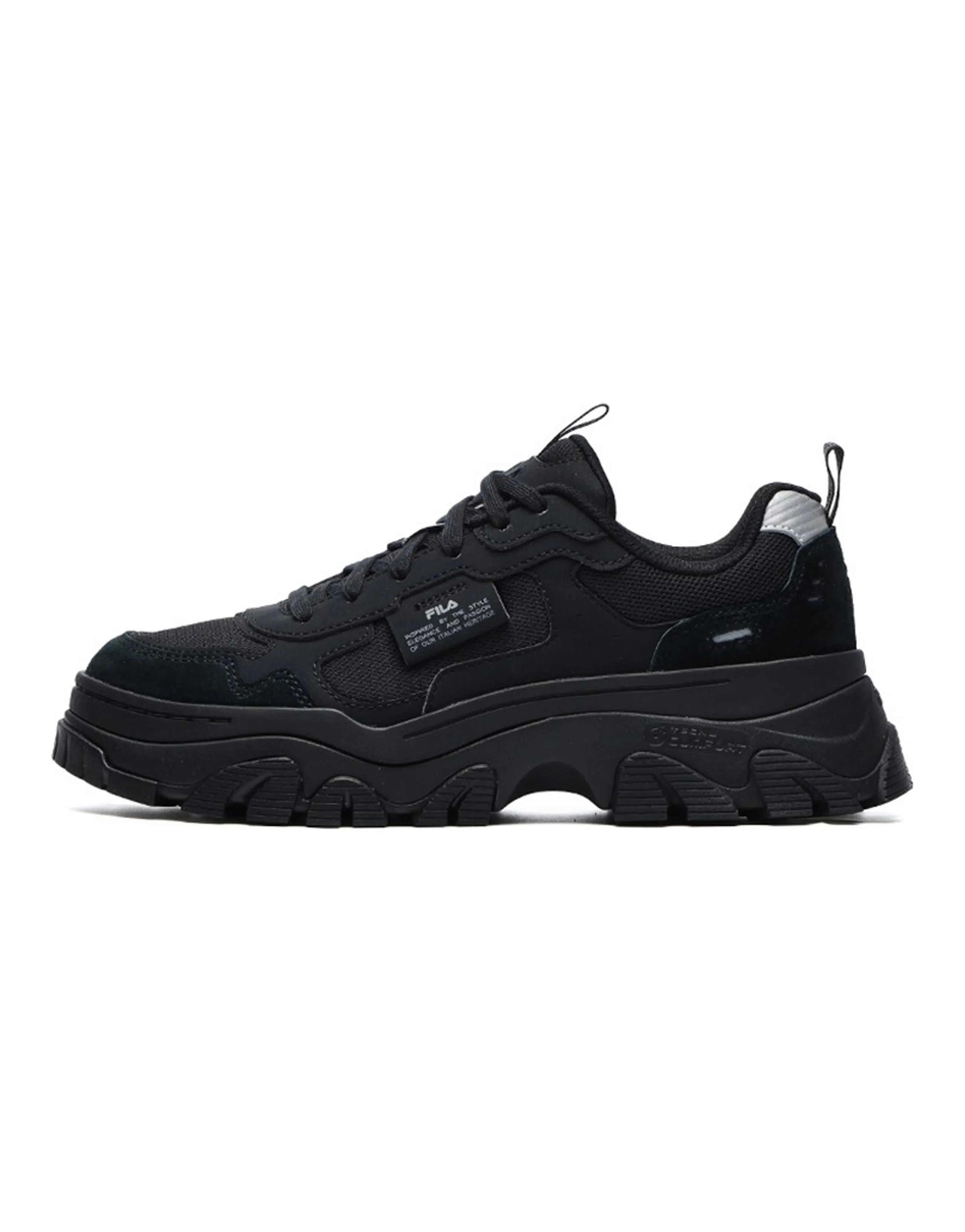 FILA Hike Low Chunky Sneakers Gs Black Women's
