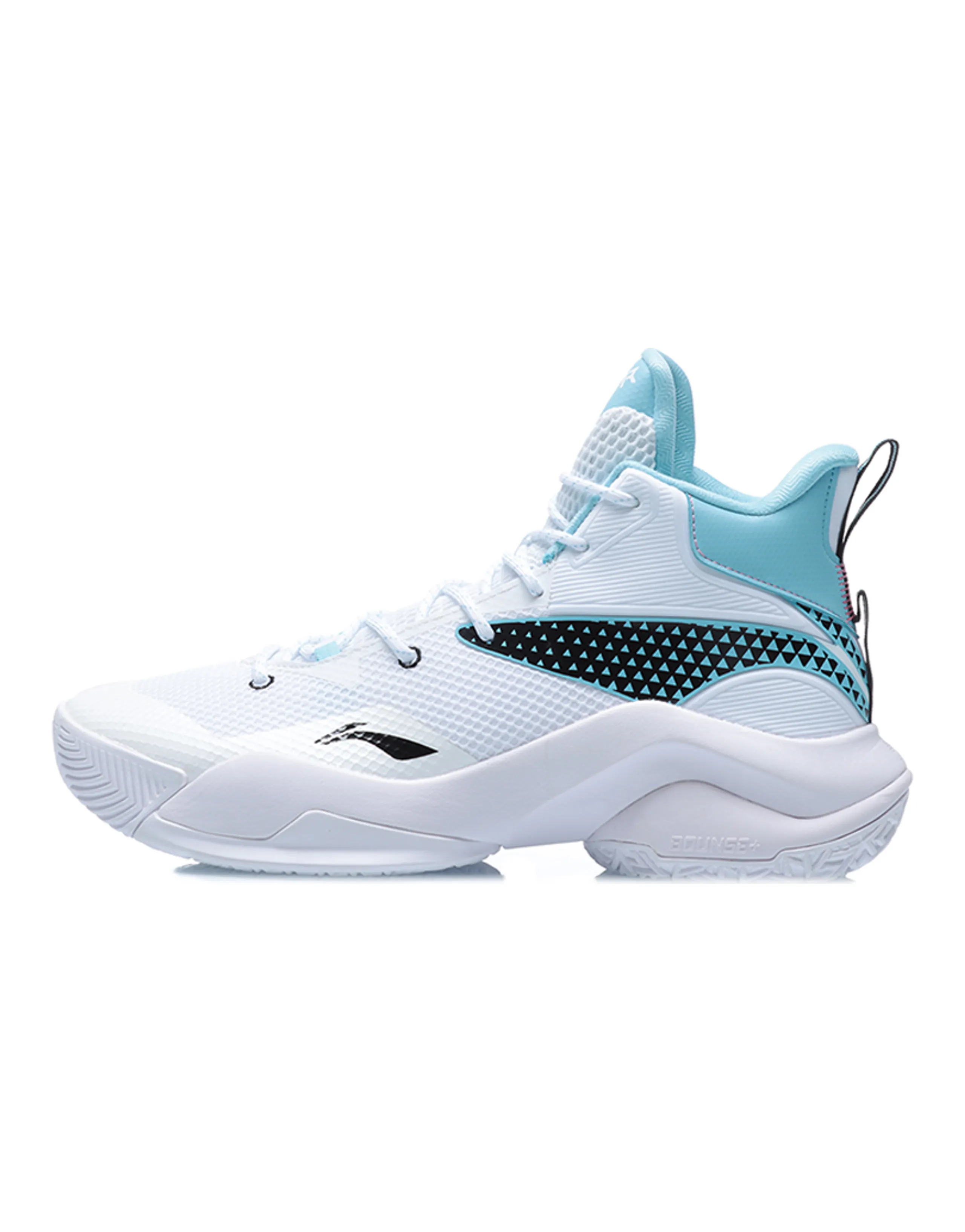 LiNing Power 7 Cushioning Anti-Slip And Wear-Resistant Coverage Support Mid-Top Basketball Shoes Snow