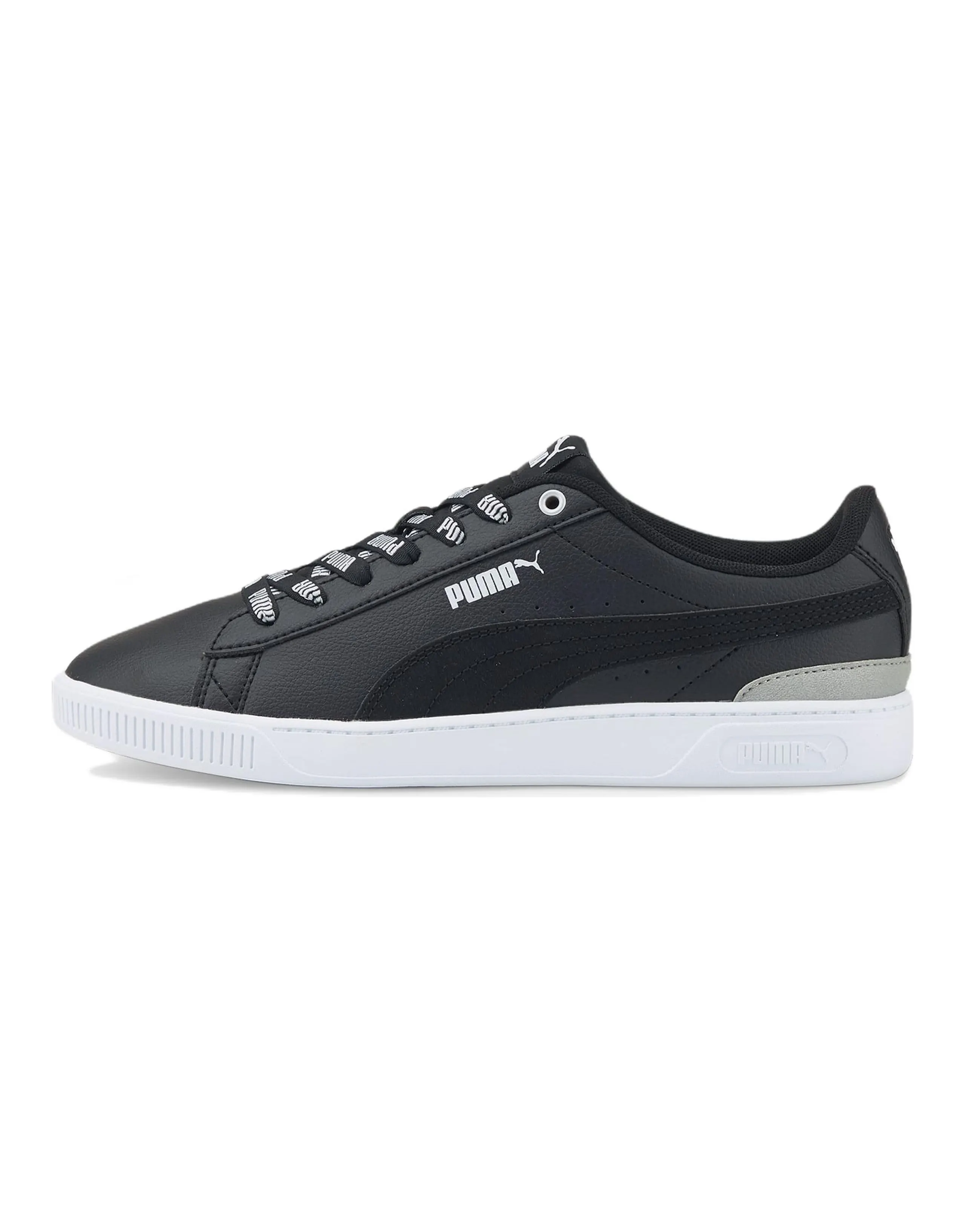 PUMA Vikky V3 Logomania Casual Skateboarding Shoes Black White