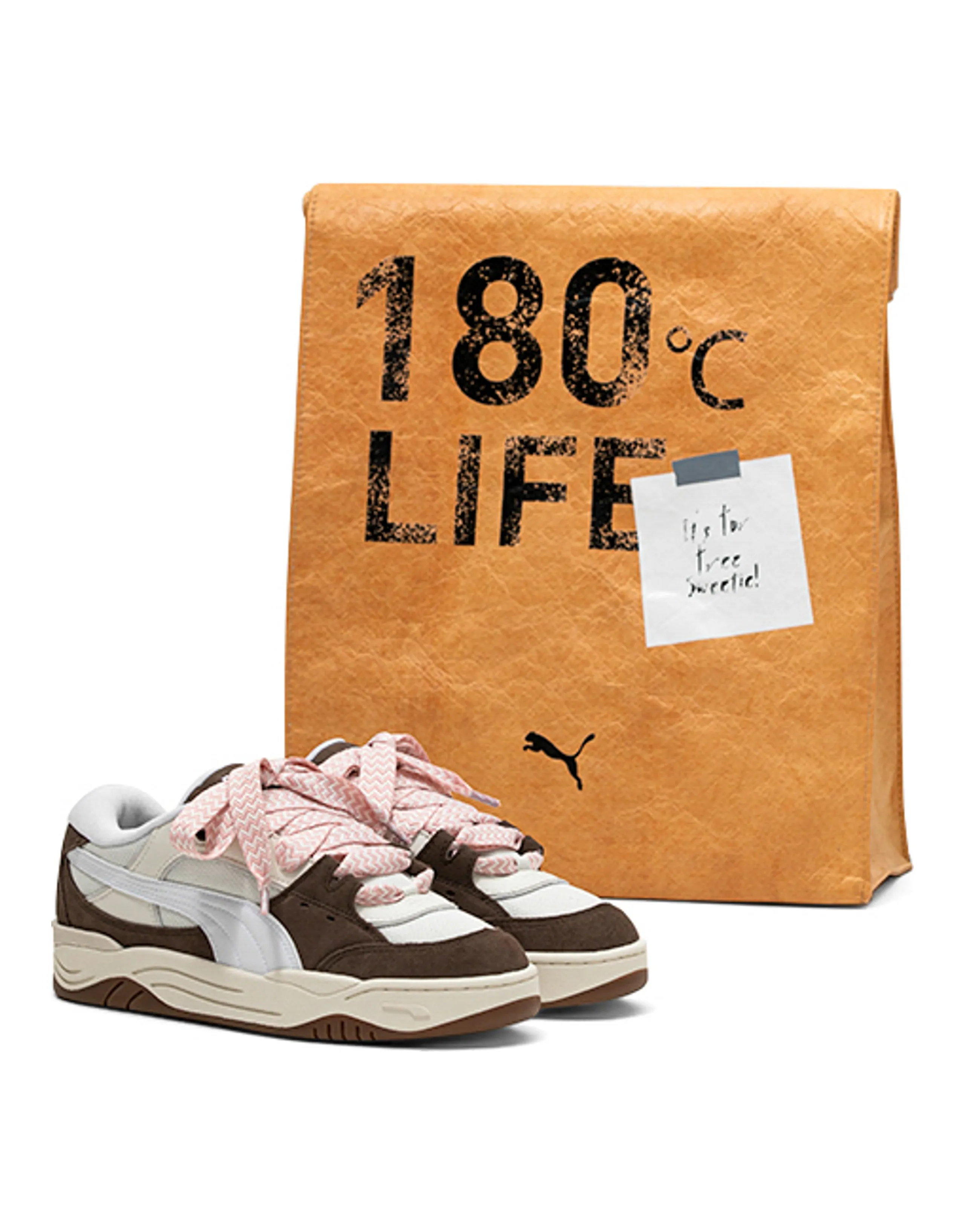 PUMA Bari Mule 180 Tan Anti-Slip Wear-Resistant Low-Top Skateboard Shoes Unisex Brown Special Packaging