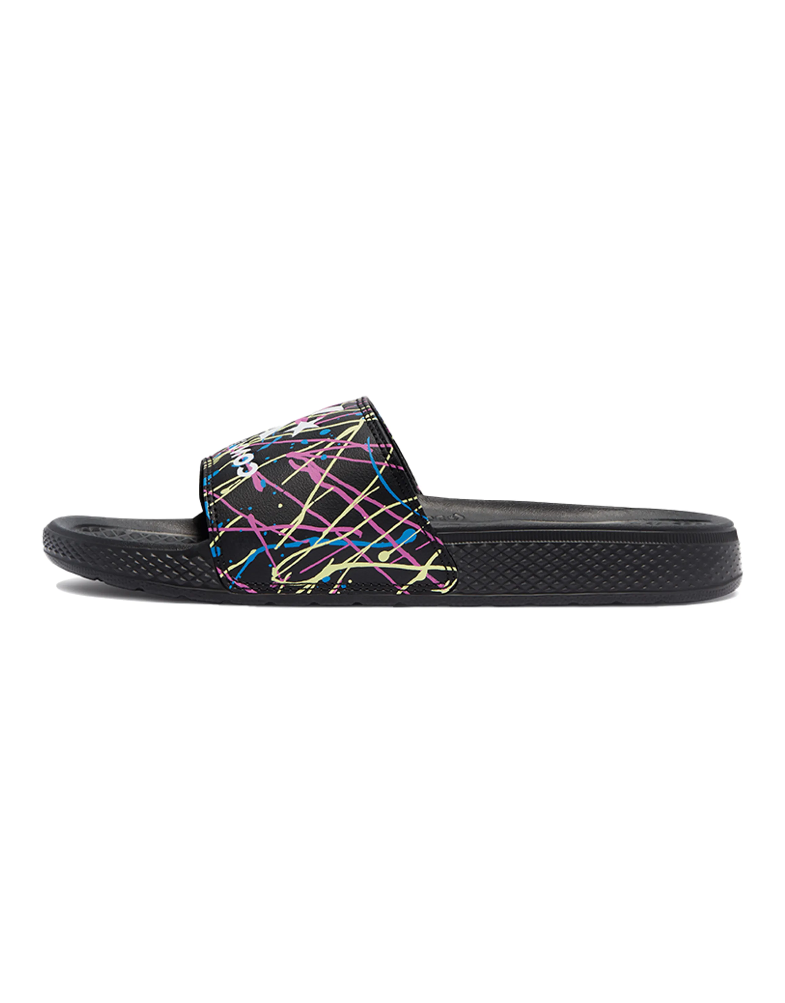 Converse Chuck Taylor All Star Slide Paint Splatter 'Black Pink'