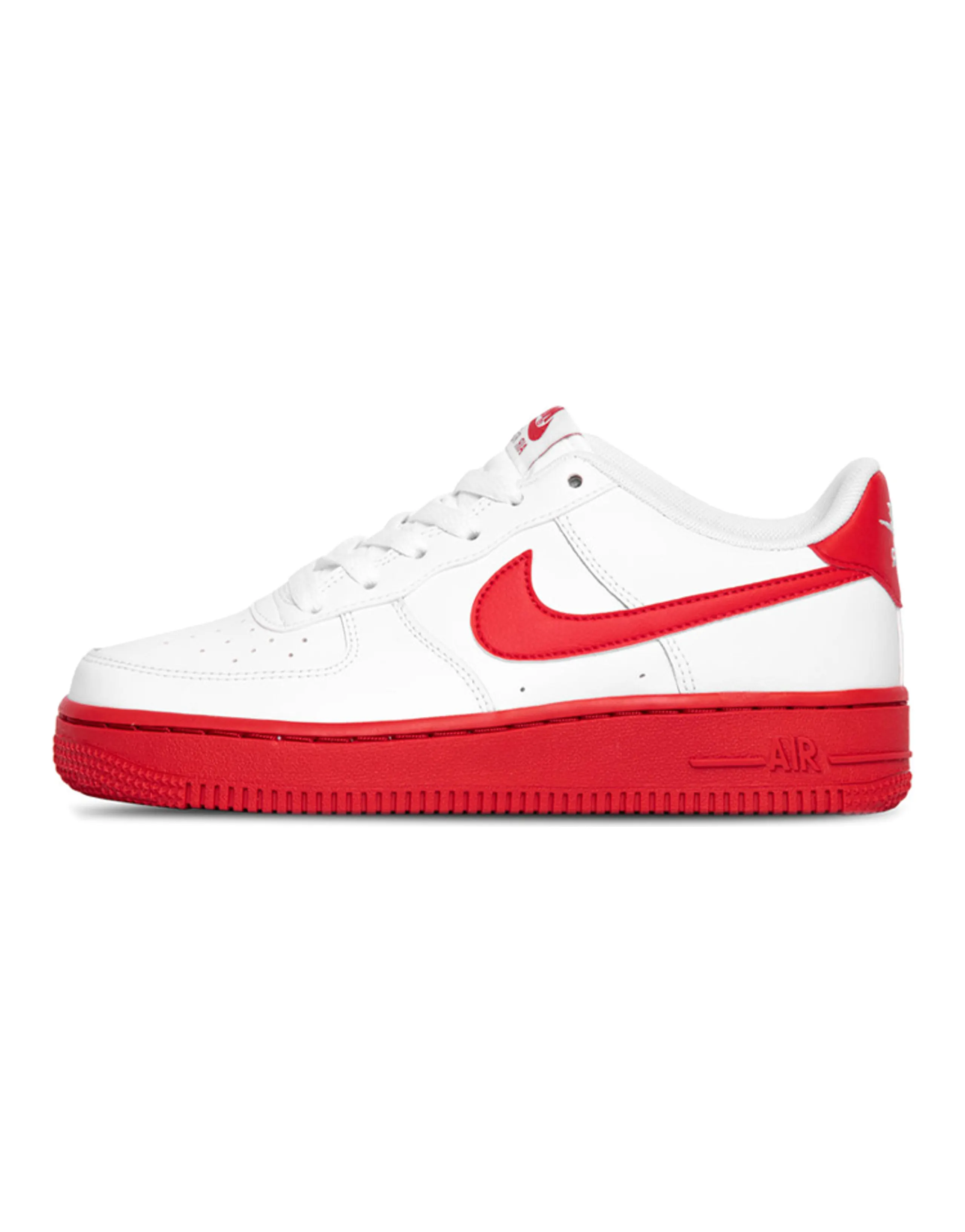Nike Air Force 1 Low White Red Midsole GS
