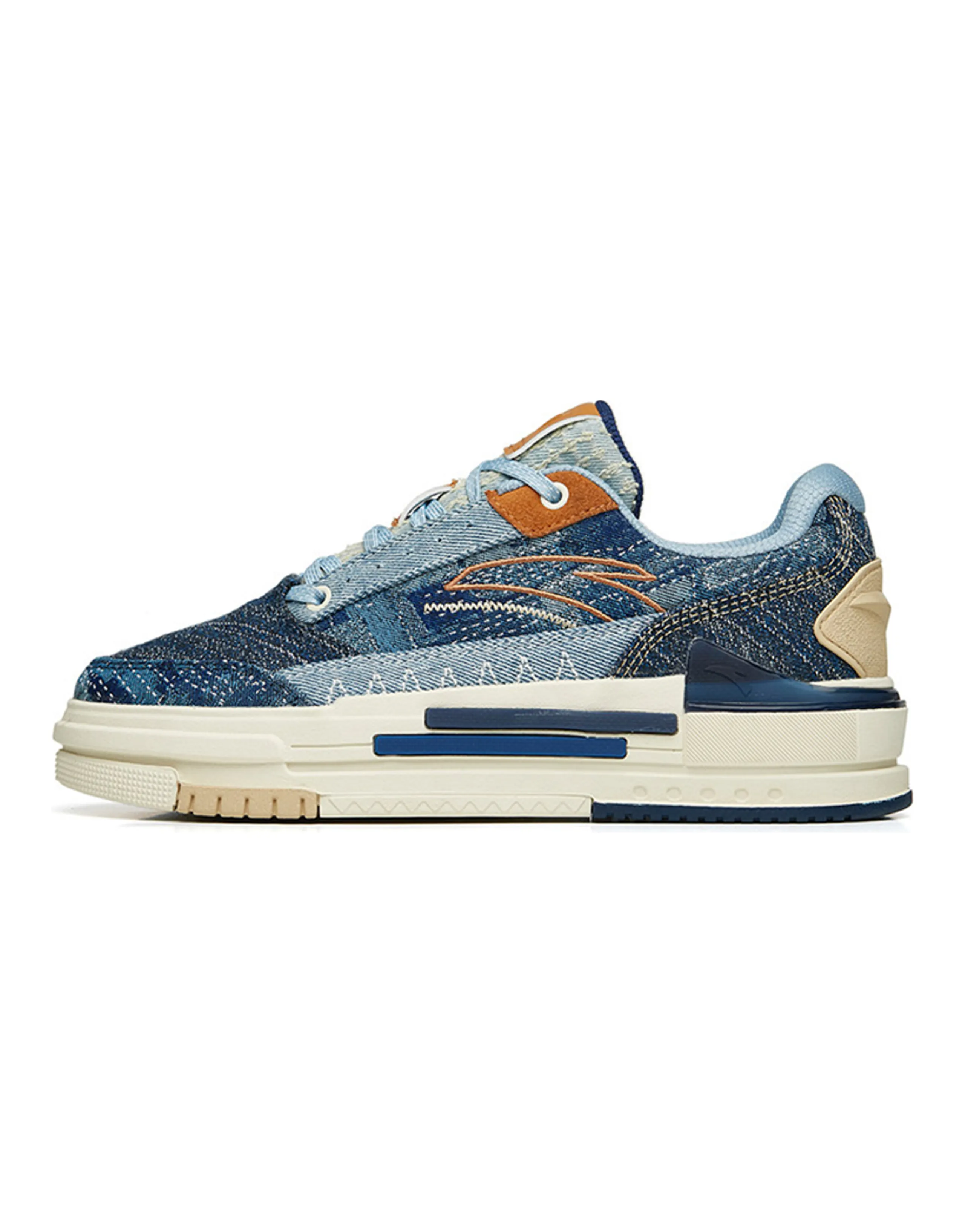 Anta Bump Low-Top Skateboard Shoes Women's Blue
