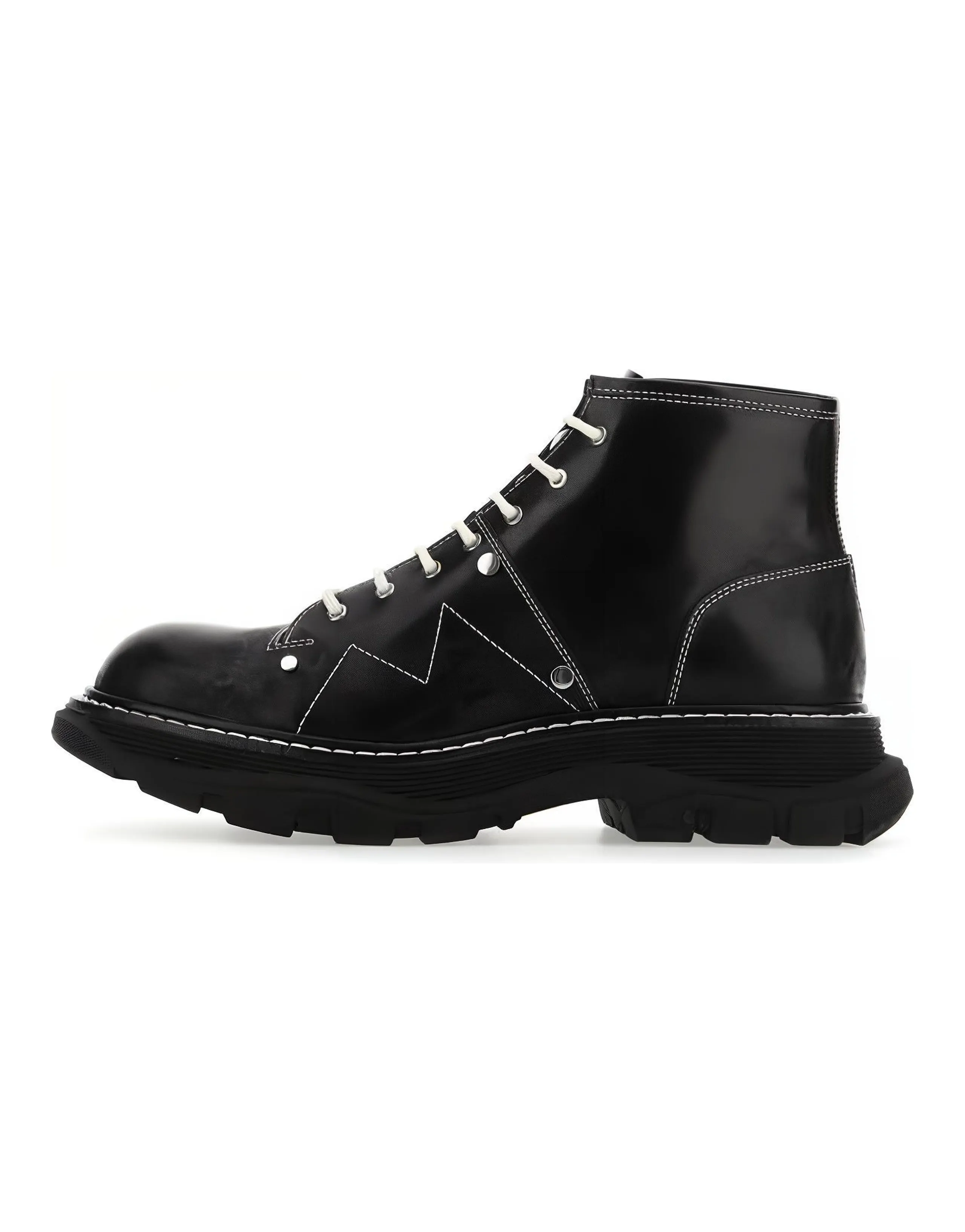 Alexander McQueen Tread Lace Up Boots 'Black'