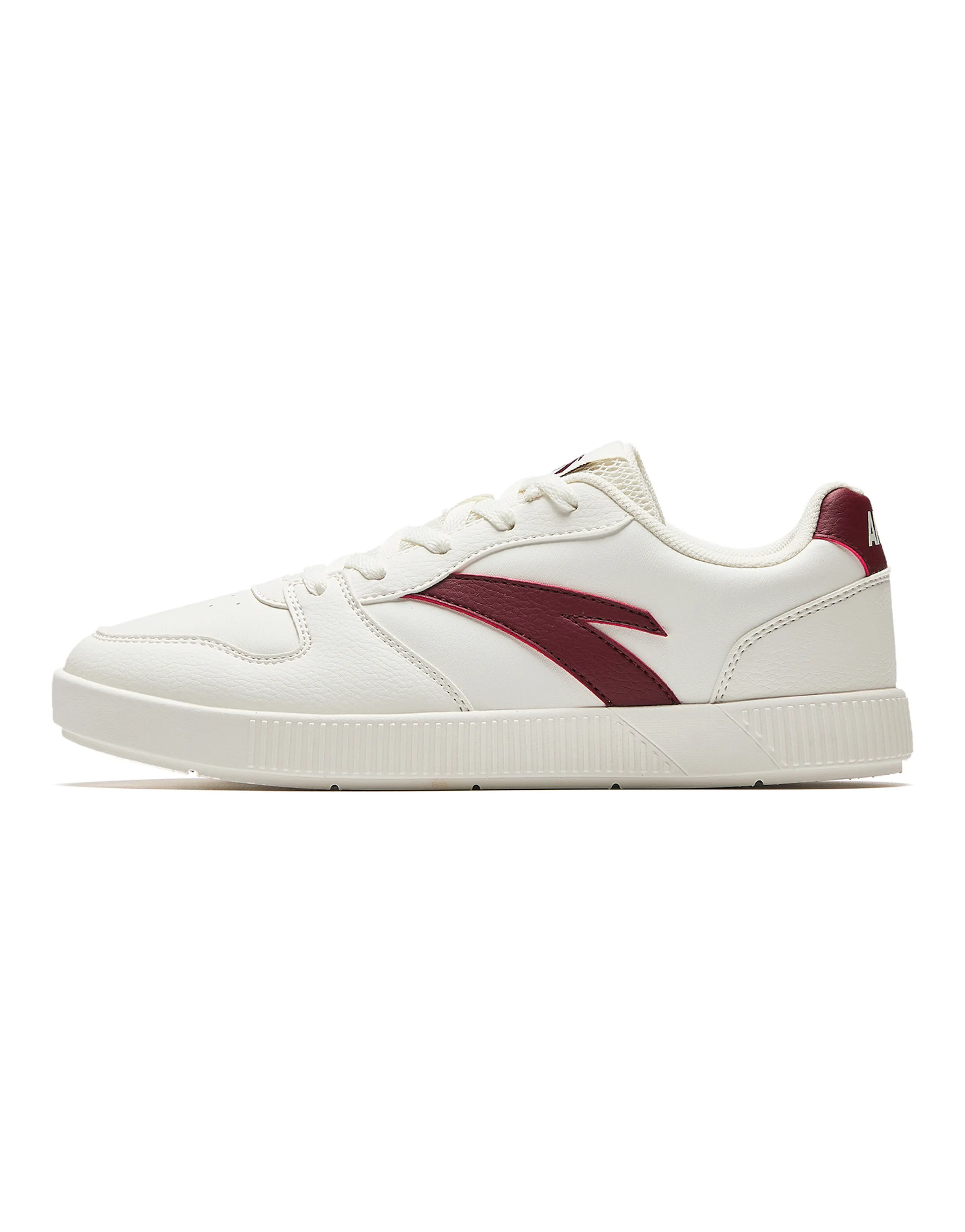Anta Fashion Versatile Lightweight Low-Top Skate Shoes Women's White Red