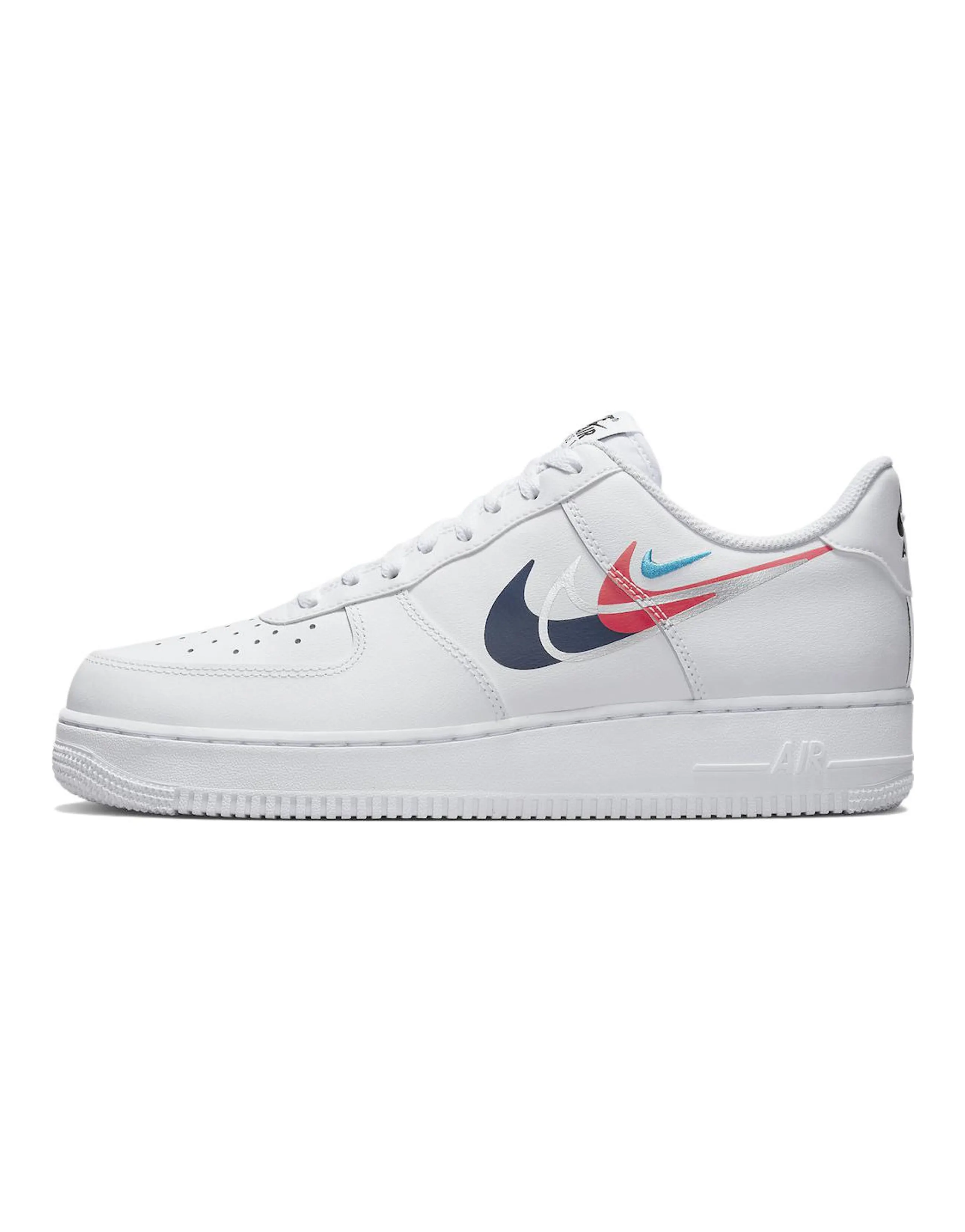 Nike Air Force 1 Low '07 Quadruple Swoosh White Navy Crimson
