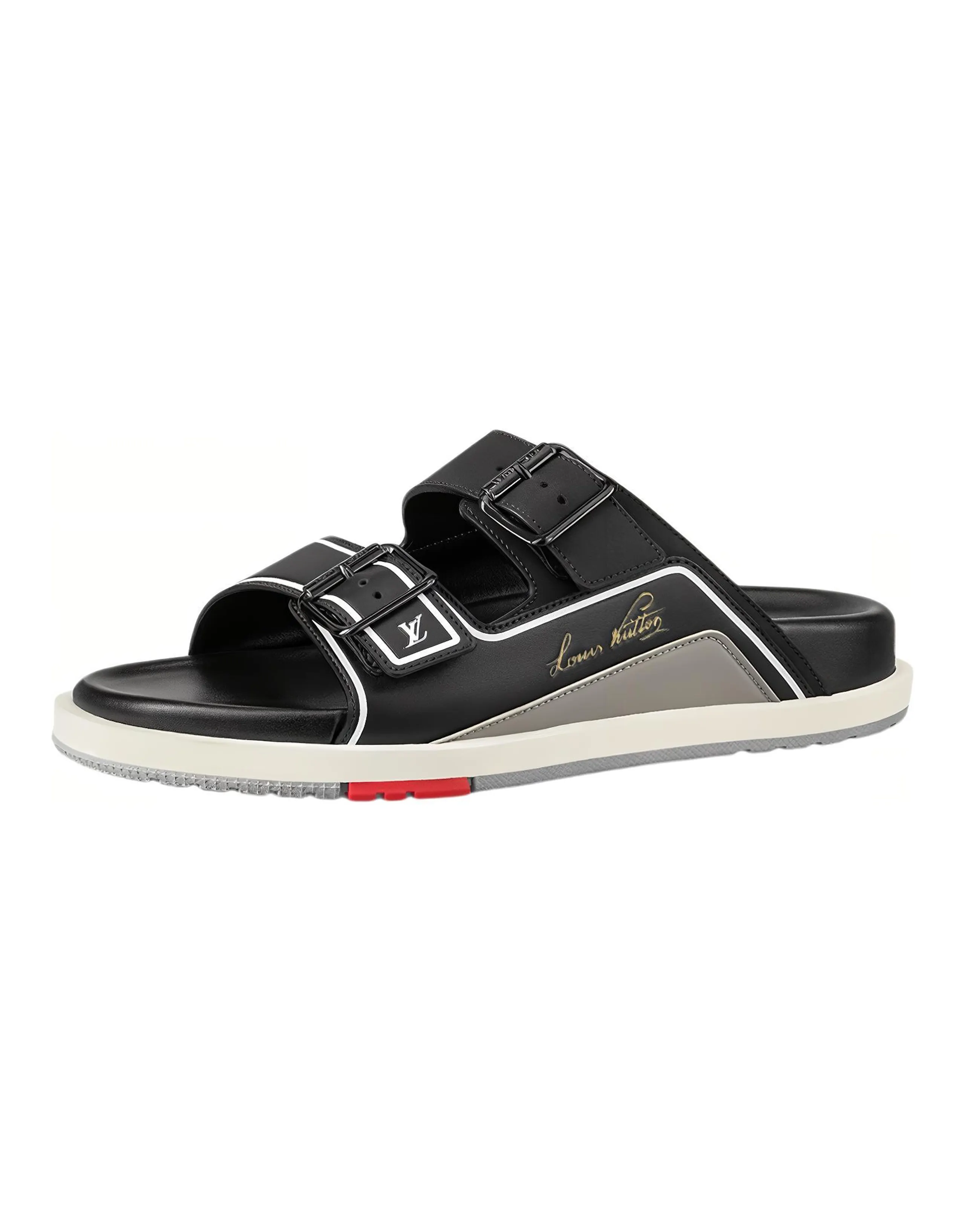 LOUIS VUITTON Trainer Mules Black