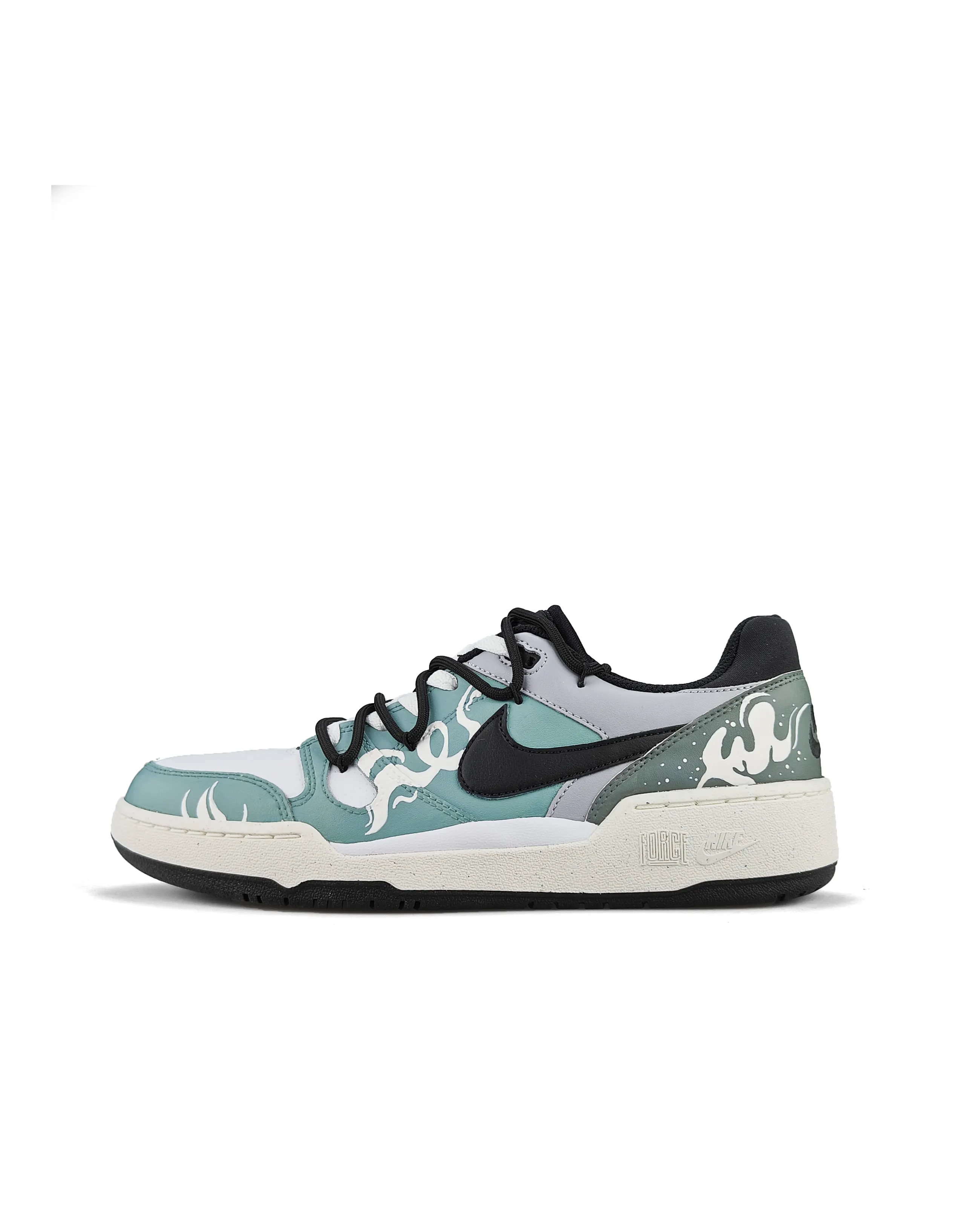 Nike Full Force Slip-Resistant Cushioning Low-Top Skateboard Shoes Men's Green