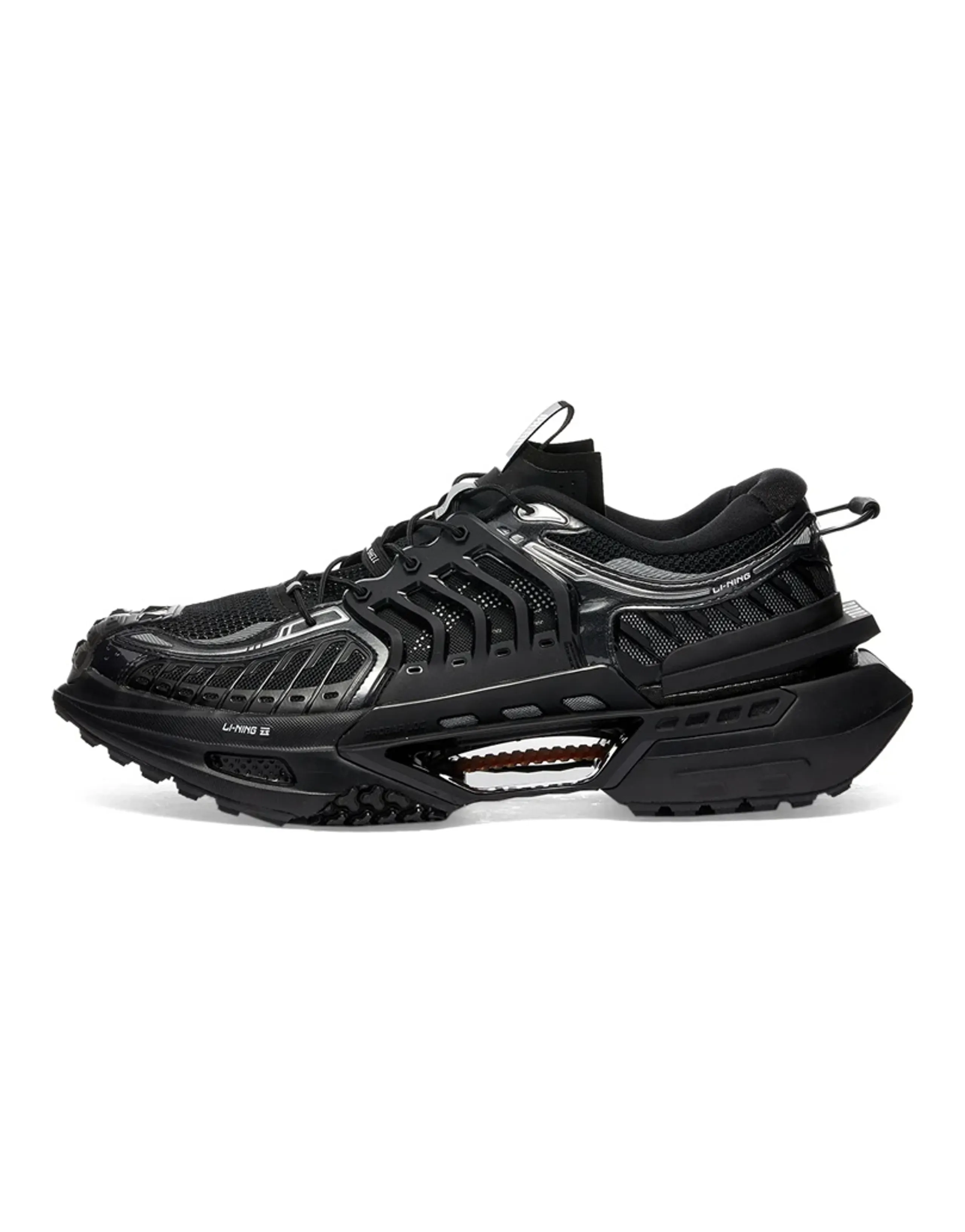LiNing Xuankong Cushioning, Slip Resistant, Abrasion Resistant, Coverage, Support Low Top Casual Shoes Men's Black