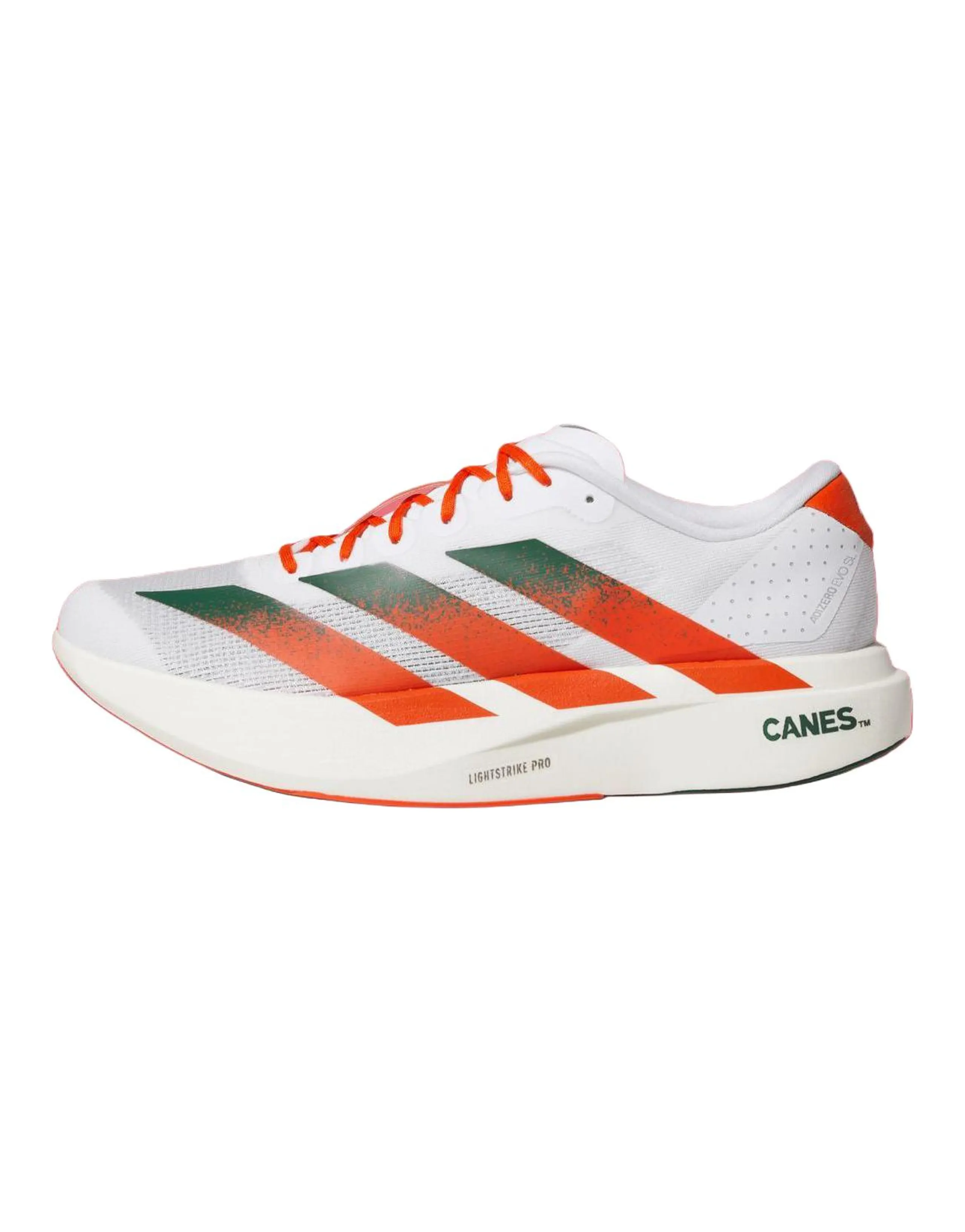 adidas Adizero Evo SL Miami Low-Top Running Shoes Men's White Orange