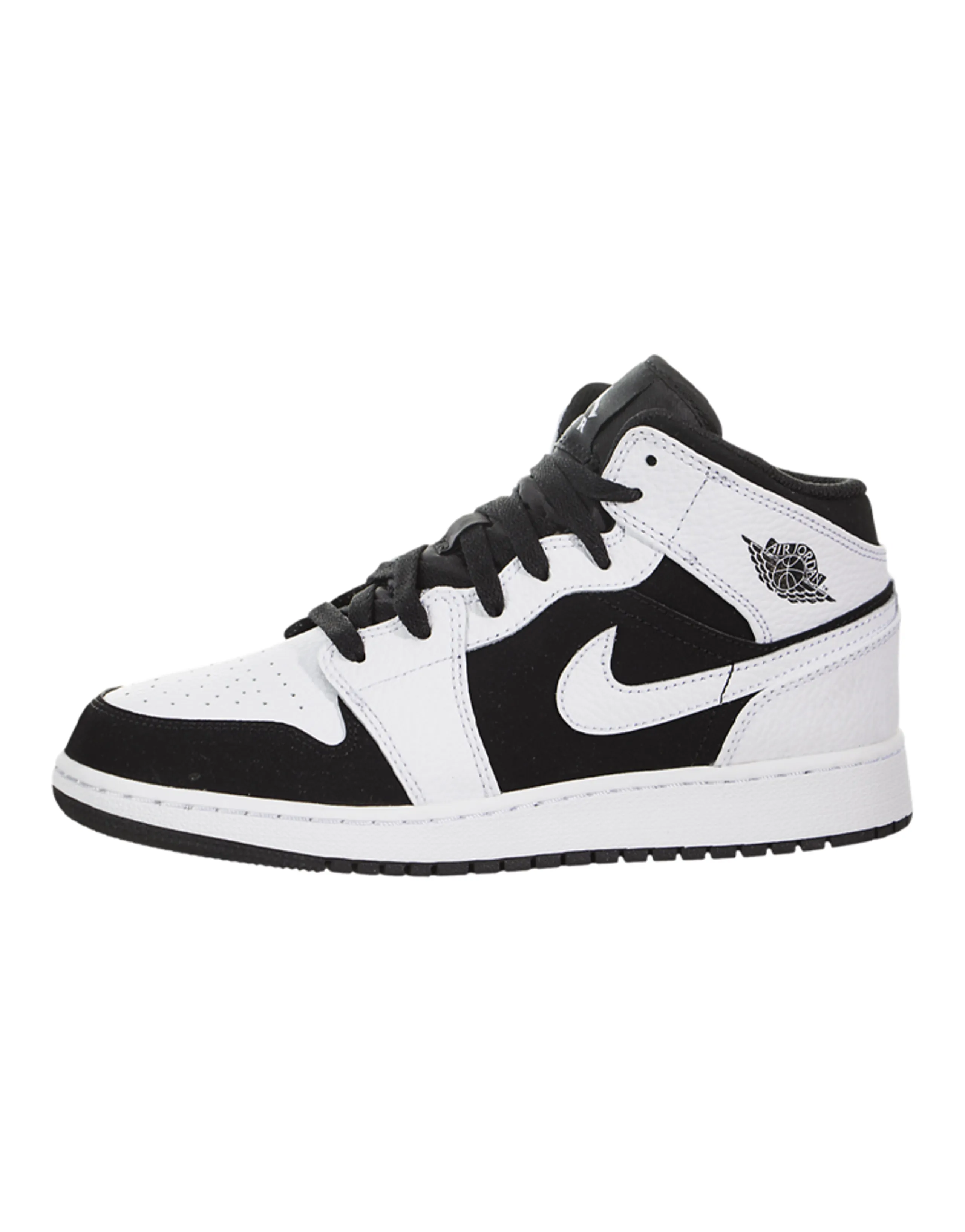 Jordan 1 Mid White Black GS