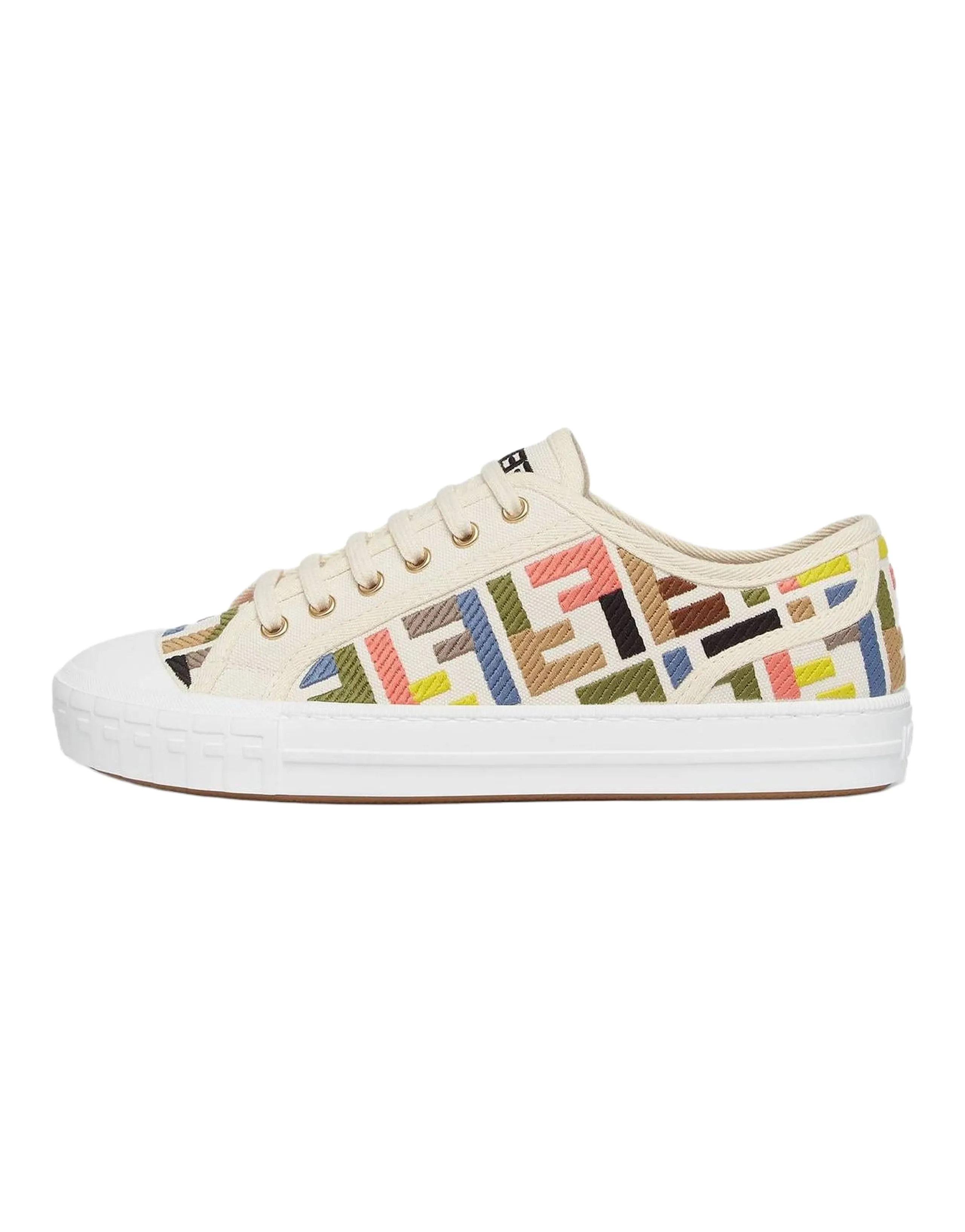 FENDI Ff Embroidered Domino Sneakers Women's