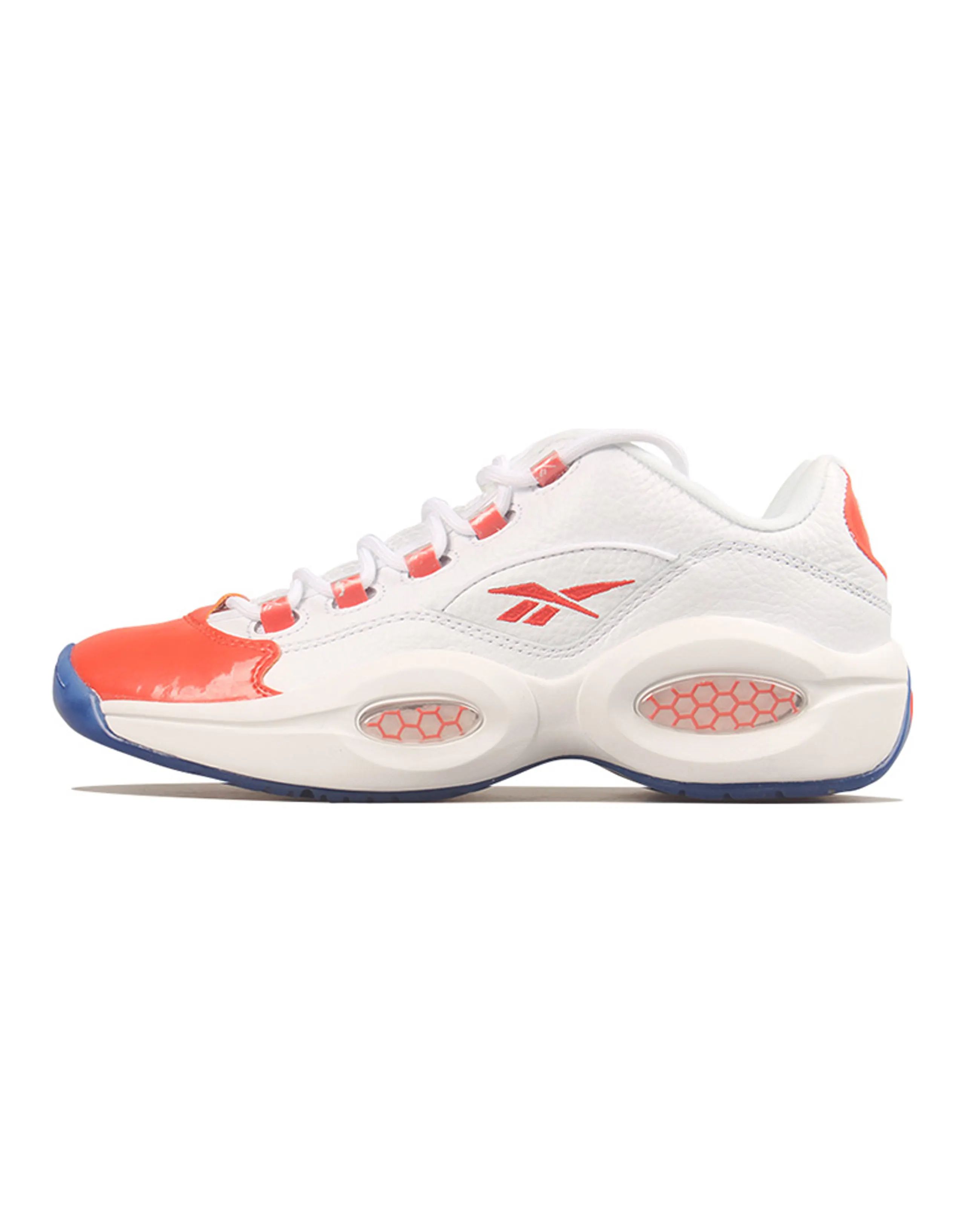 Reebok Question Low Patent Toe Orange