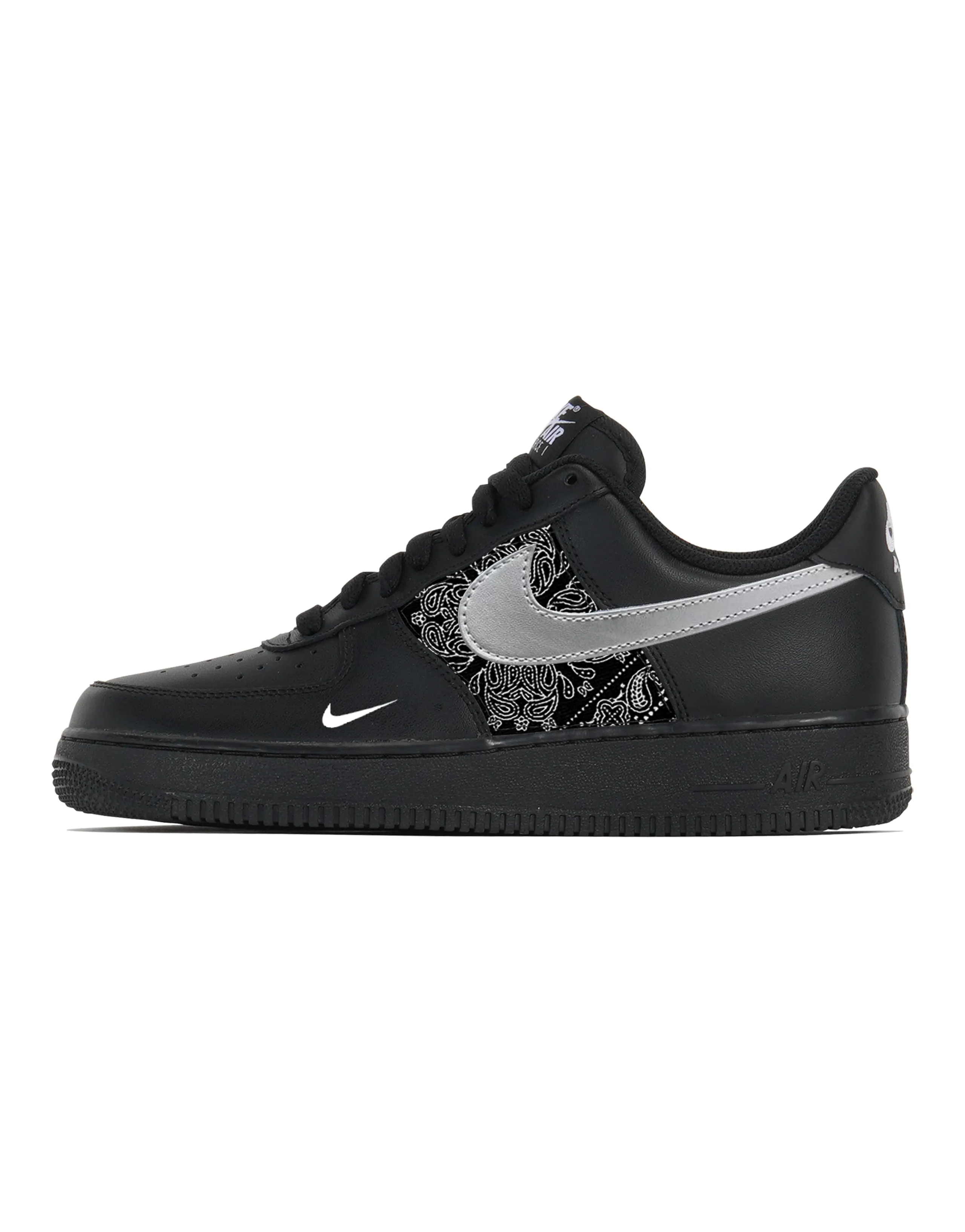 Nike Air Force 1 Anti-Slip Wear-Resistant Low-Top Skateboard Shoes Unisex Black White