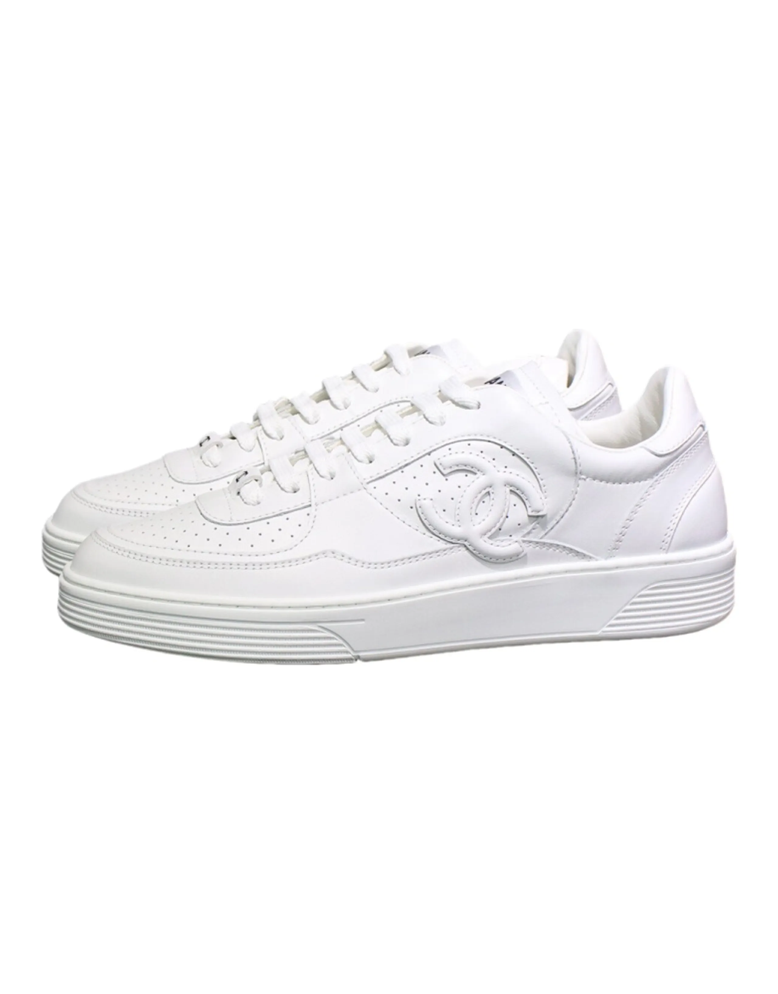CHANEL 23 A Collection White Leather Women's