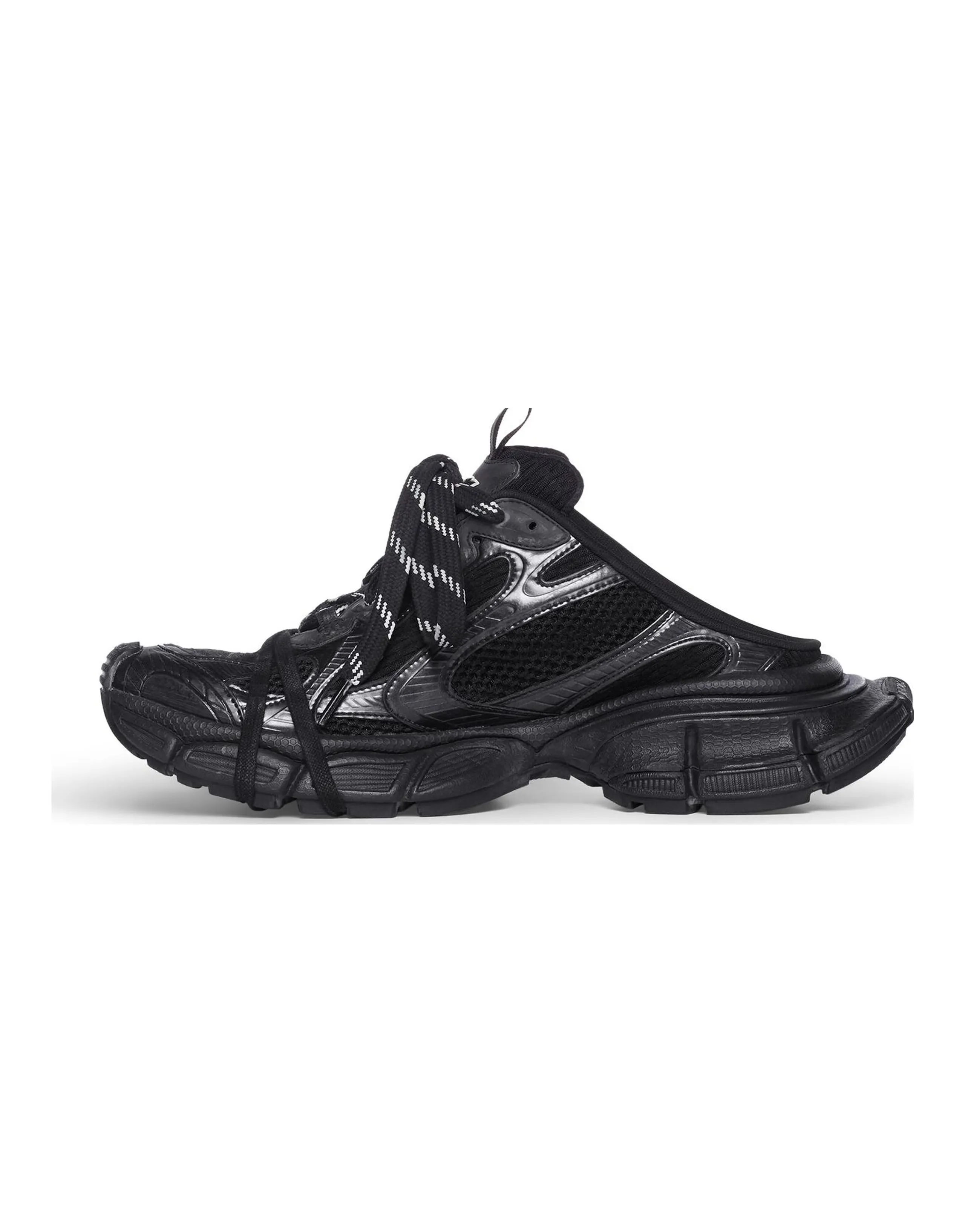 Balenciaga 3XL Mules 'Black Mesh And Polyurethane' Women's