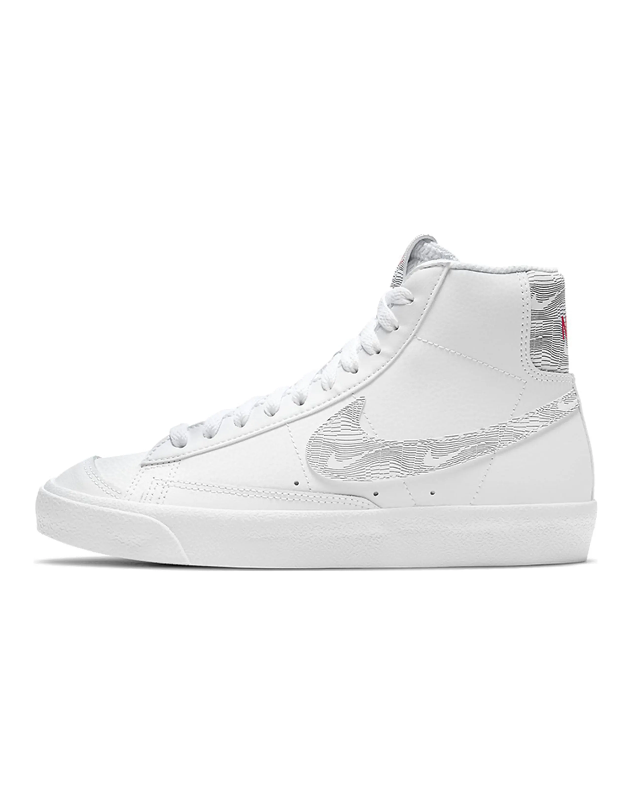 Nike Blazer Mid 77 White Logo Print GS