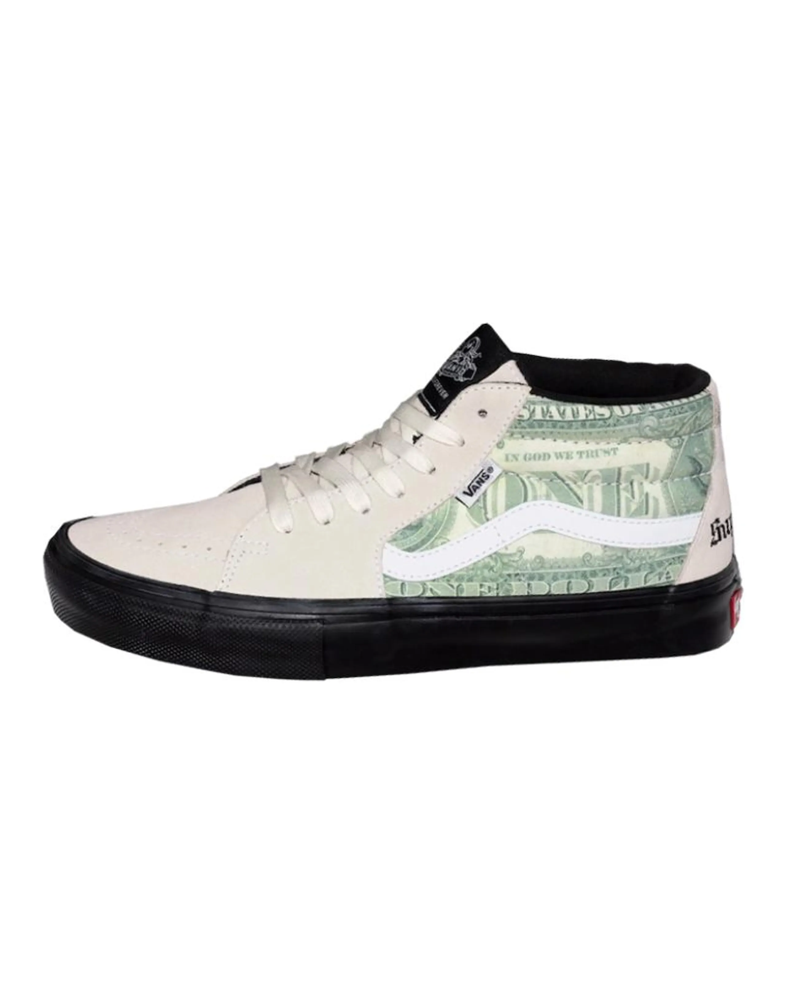 Vans Supreme X Vans Skate Grosso Mid 'Dollar Bill   White'