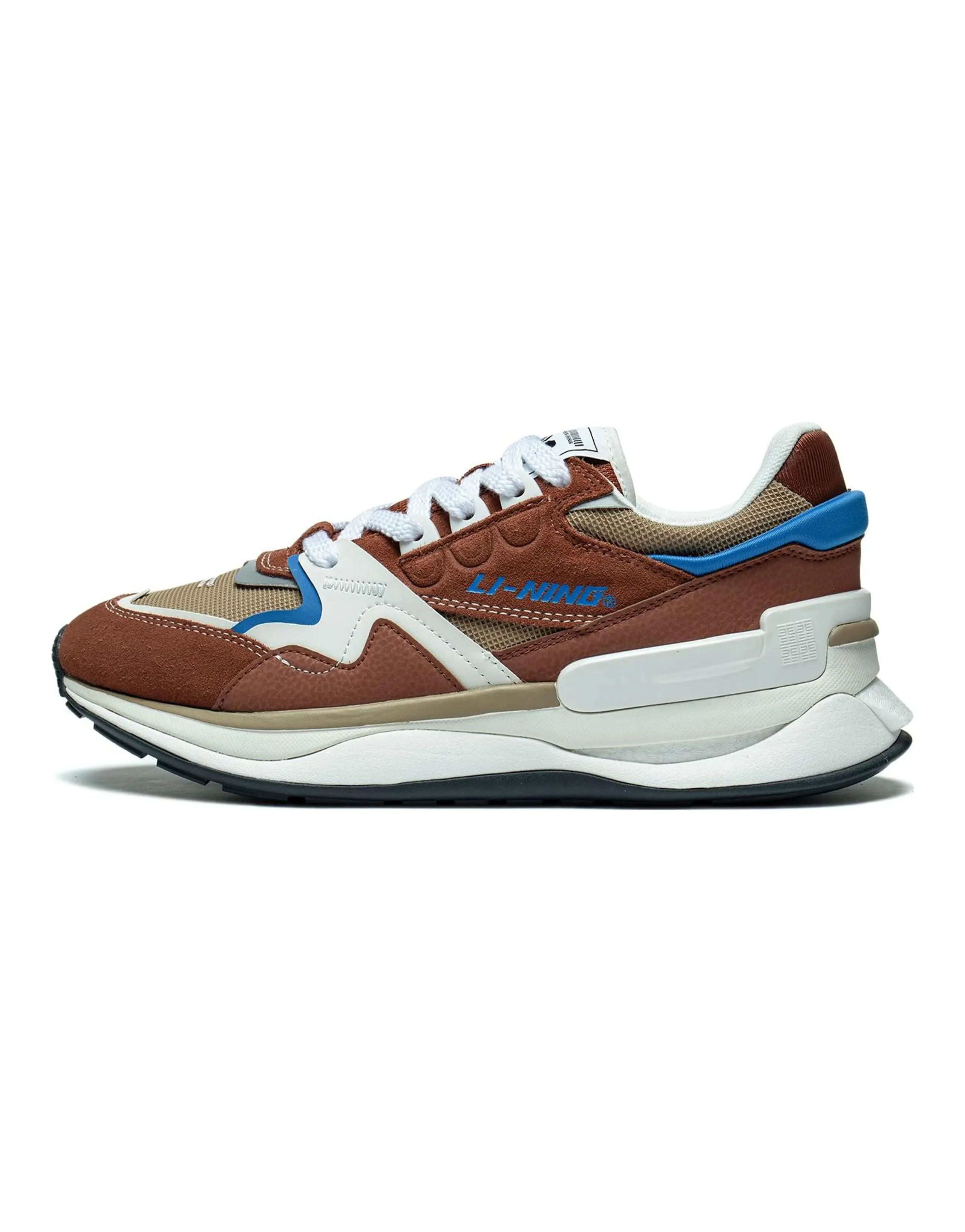 LiNing 001 Innocence V2 Innocent V2 Durable Breathable Low-Top Sports Casual Shoes Brown White