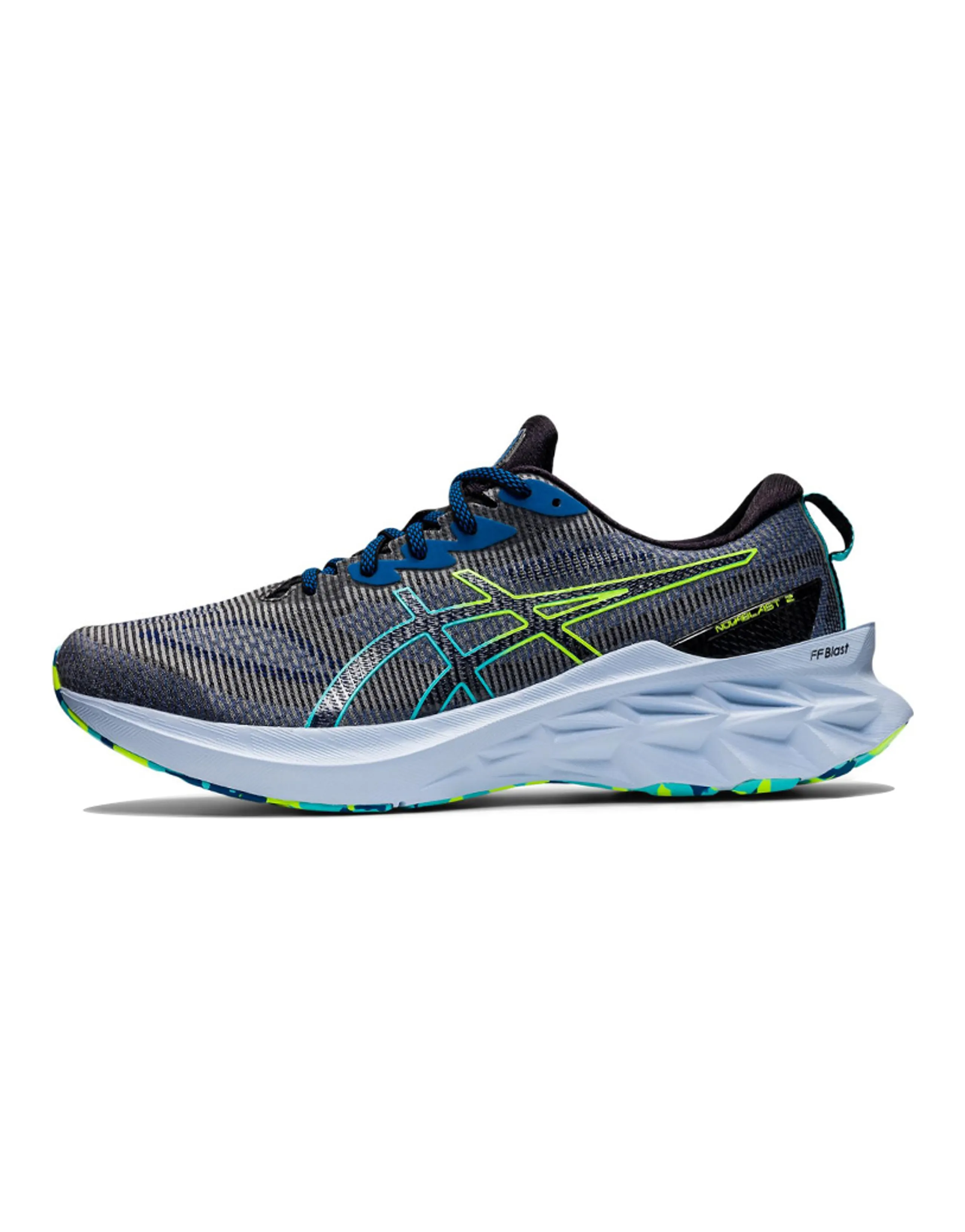 Asics Novablast 2 Le Black Hazard Green