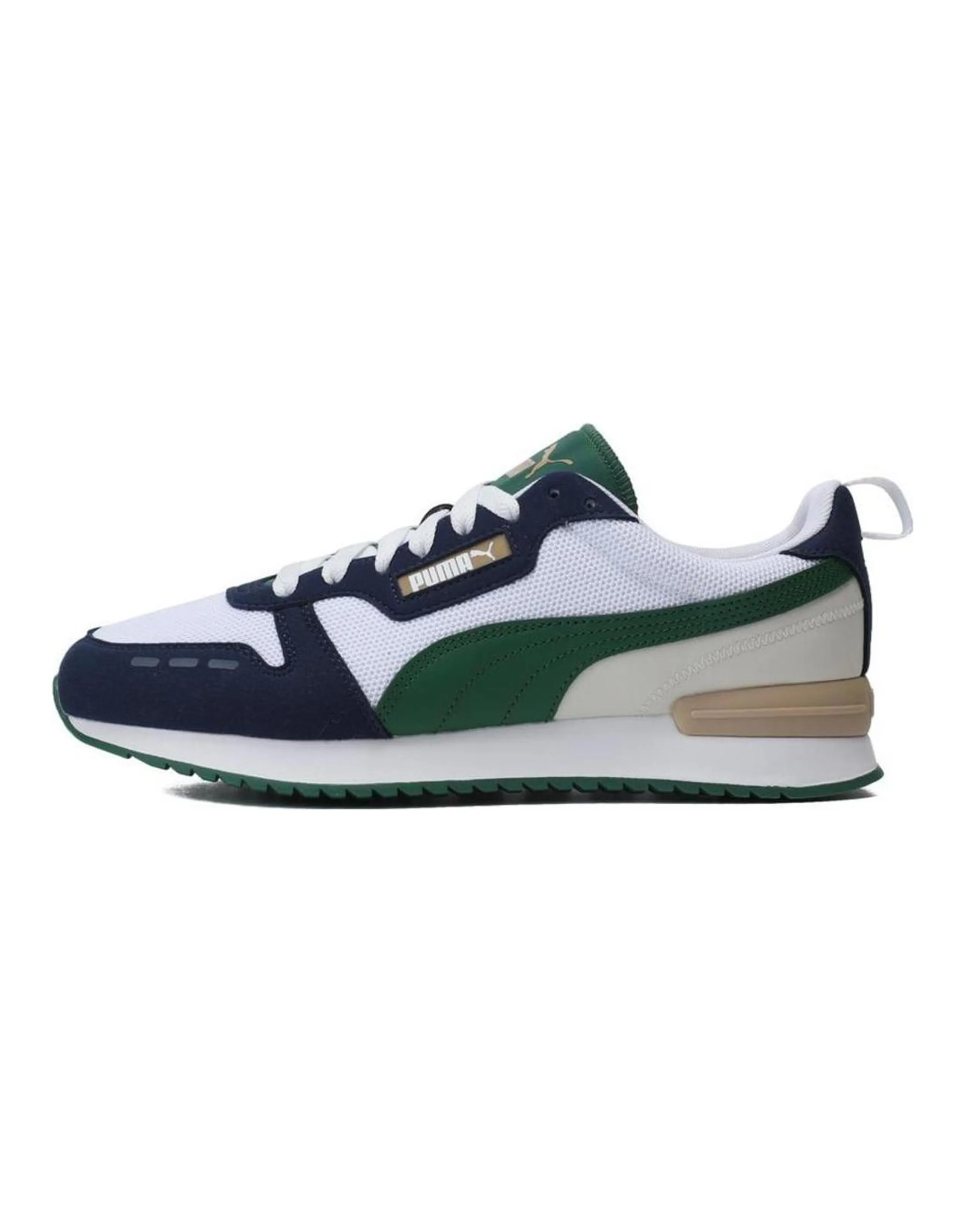 PUMA R78 Anti-Slip Wear-Resistant Low-Top Casual Shoes Unisex Blue White Green