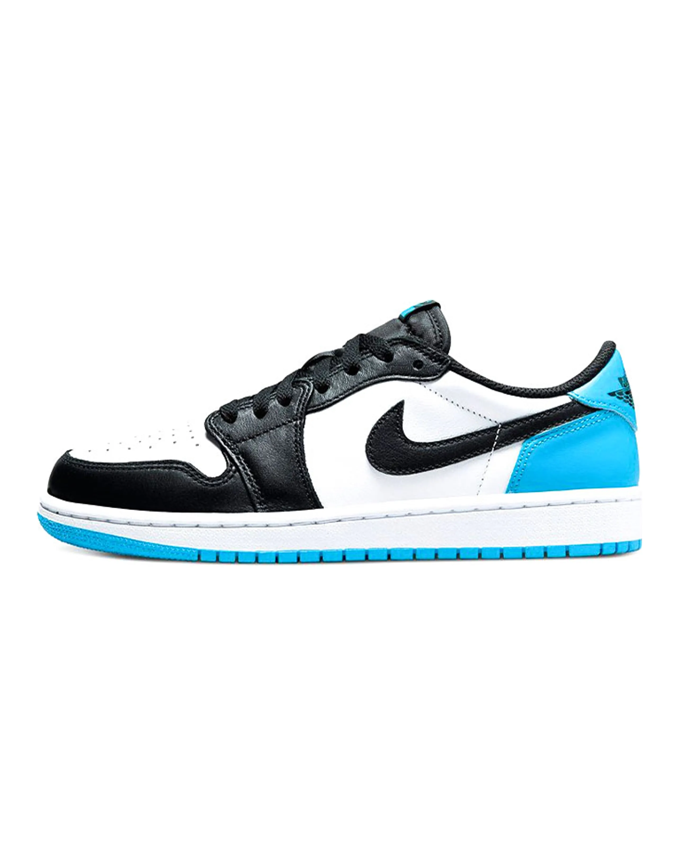 Jordan 1 Retro Low OG Black Dark Powder Blue GS