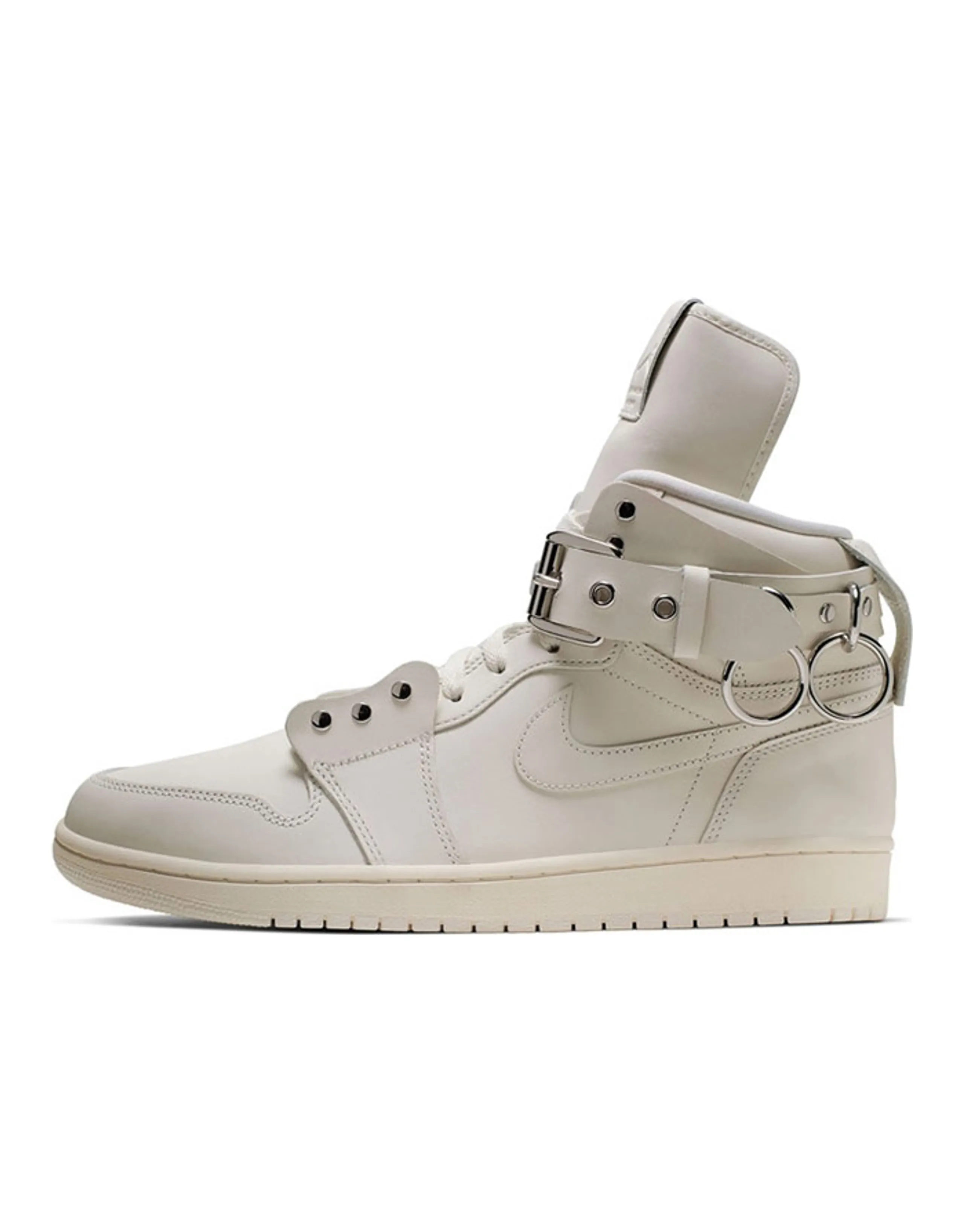 Comme Des Garçons X Jordan 1 Retro Strap High White