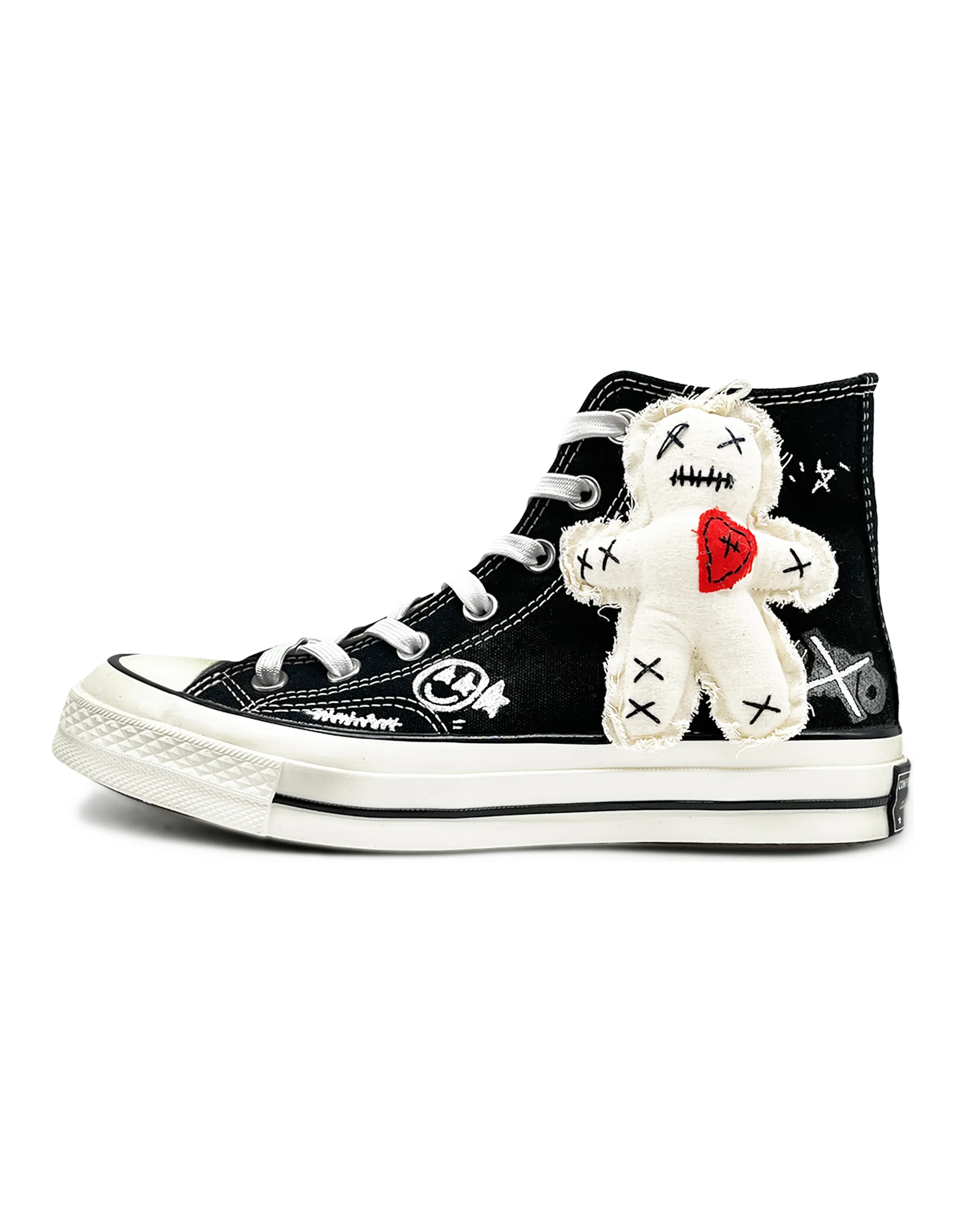 Converse All Star Anti Slip Wear Resistant High Top Canvas Shoes Unisex Black White