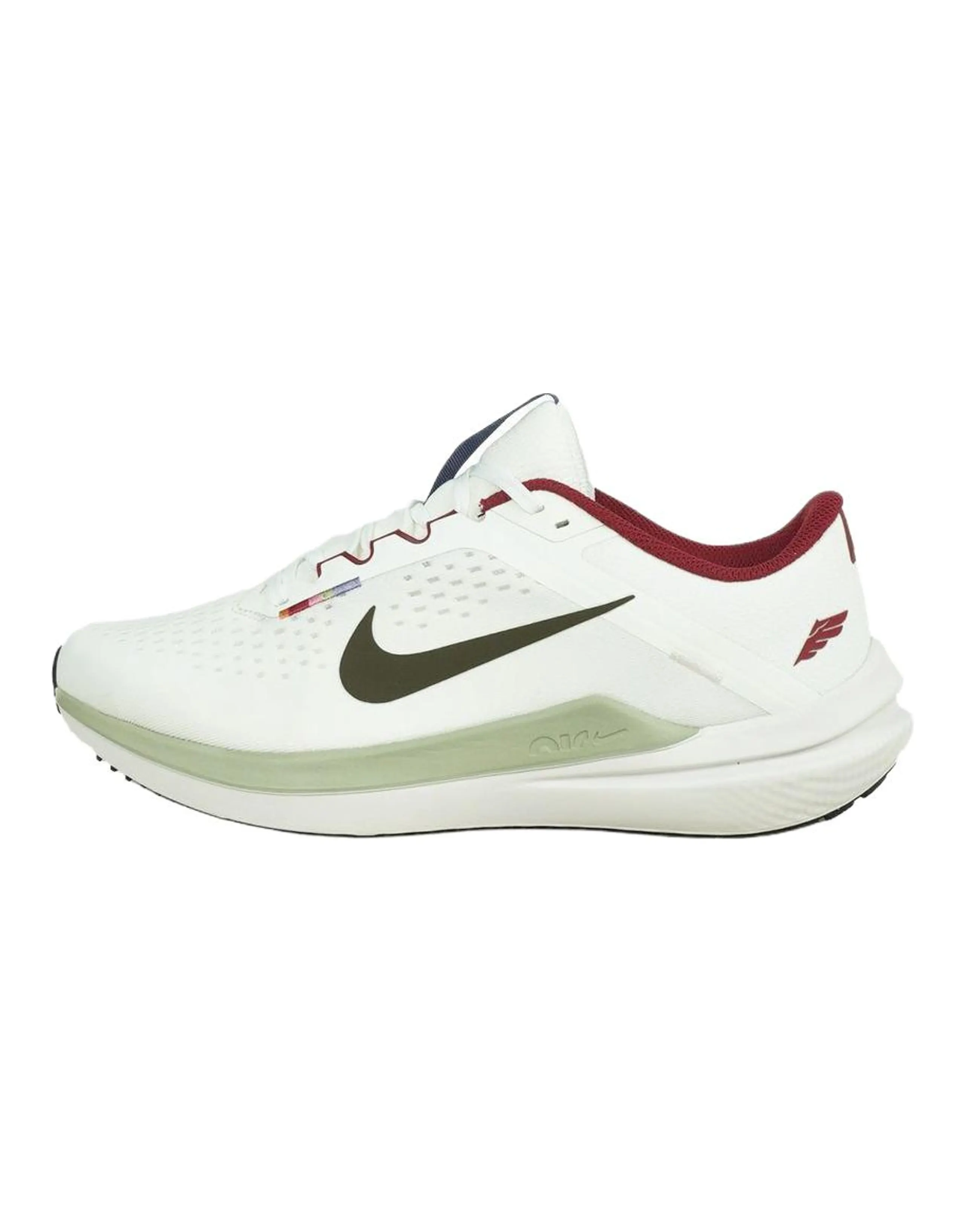 Nike Air Winflo 10 Versatile Comfortable Running Shoes Men's White Green Red