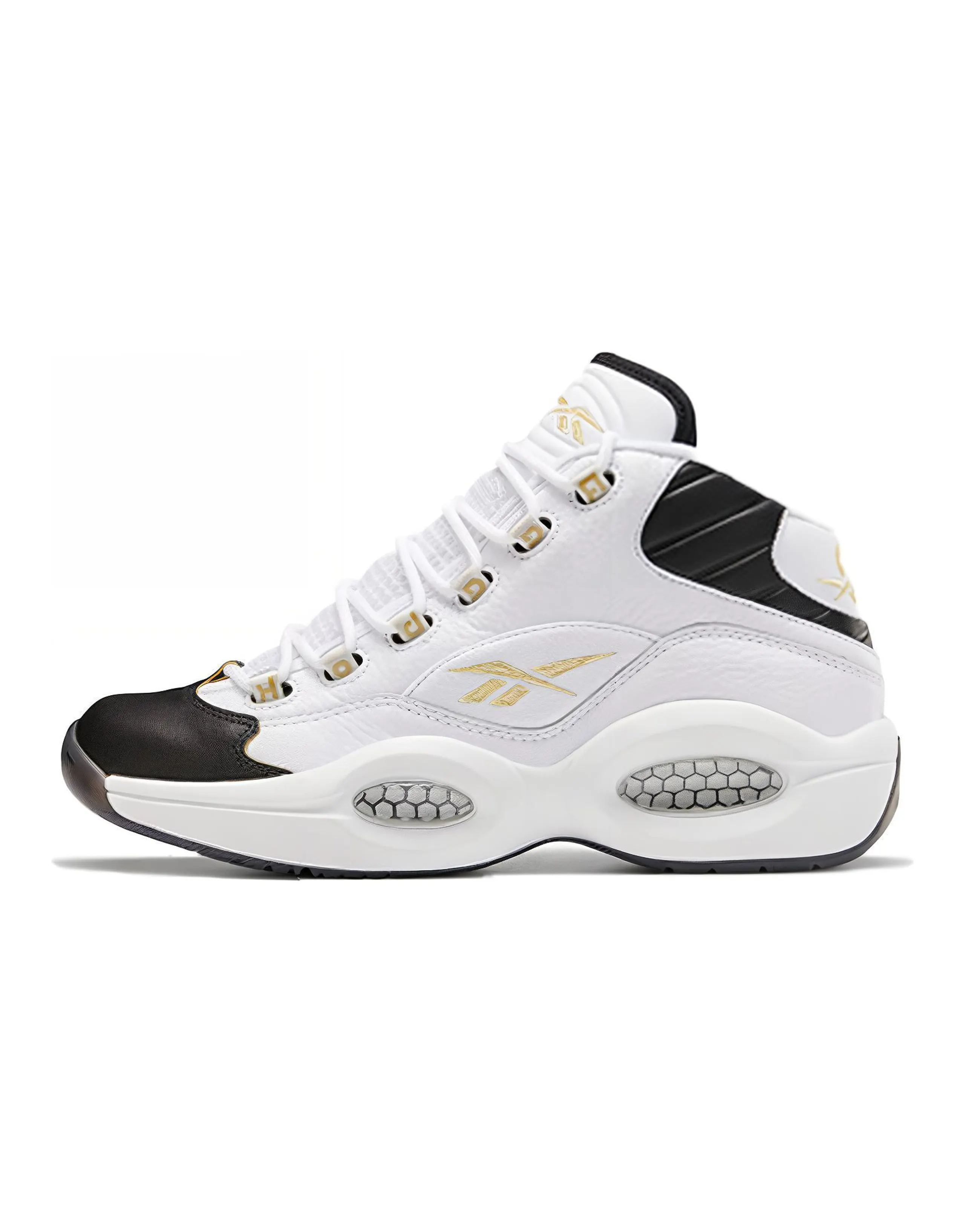 Reebok Question Mid Black Toe