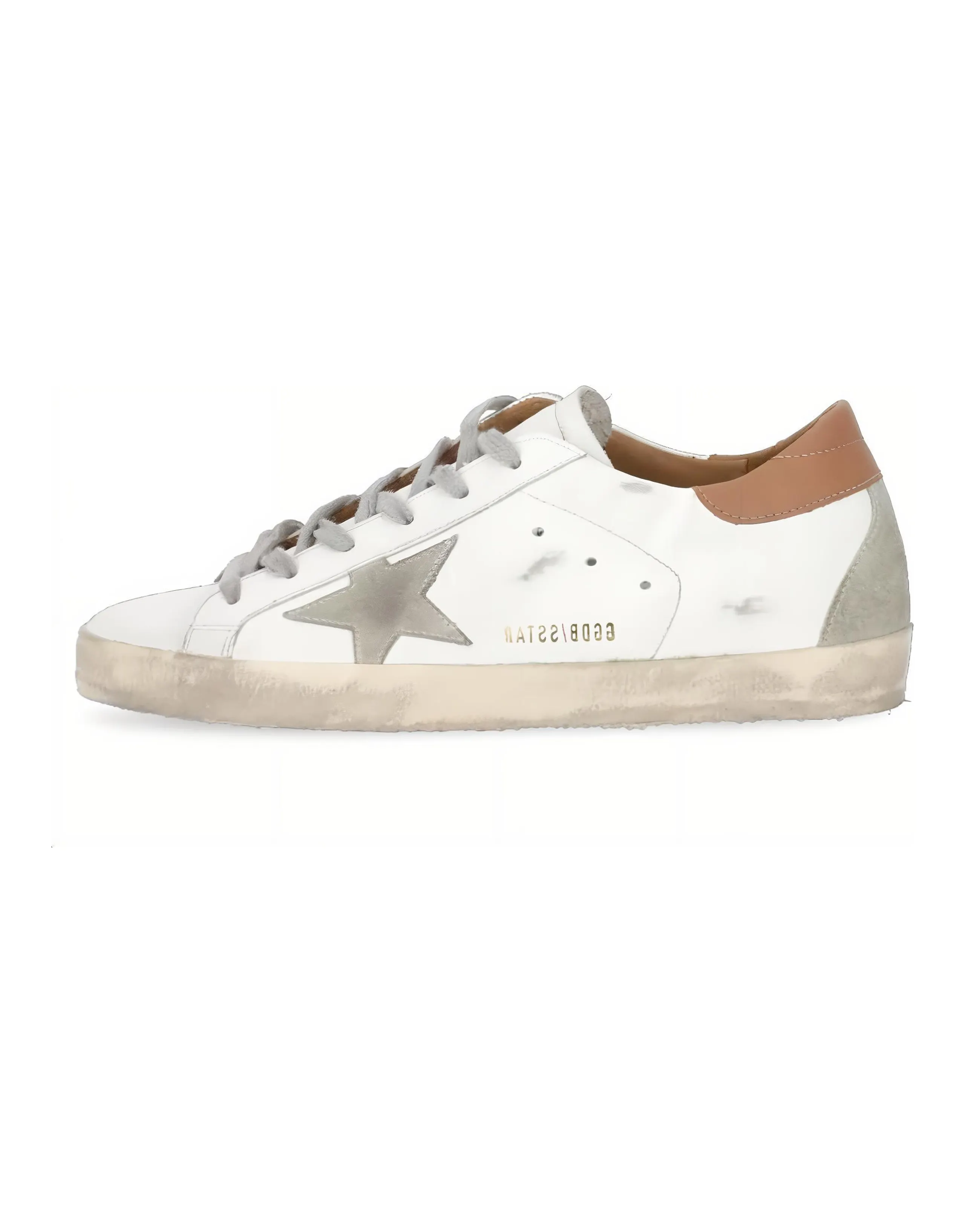 Golden Goose Super-Star White Tan Women's
