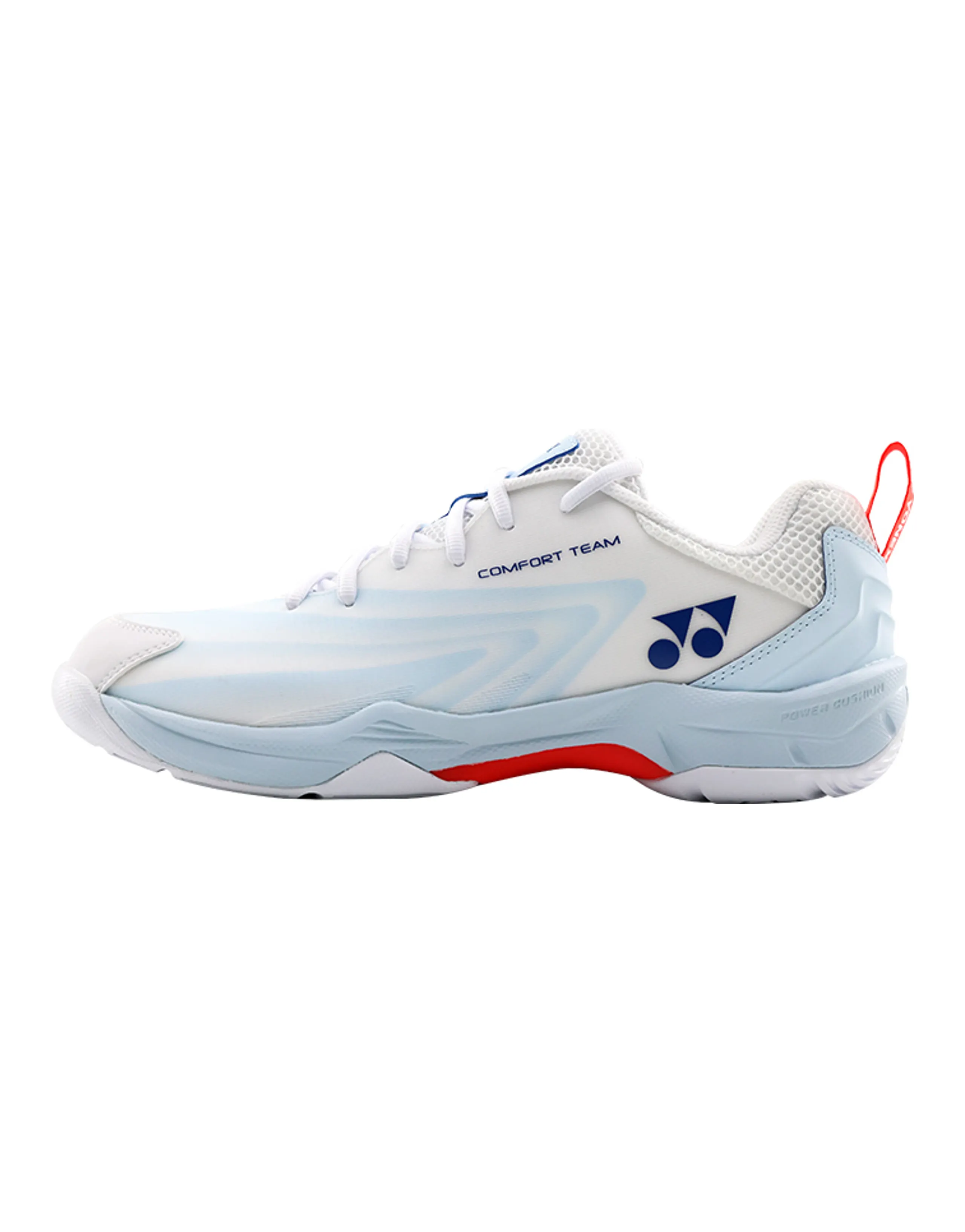 YONEX Power Cushion Cushioning Rebound Slip Resistant Lightweight Low Top Badminton Shoes Unisex White Light Blue