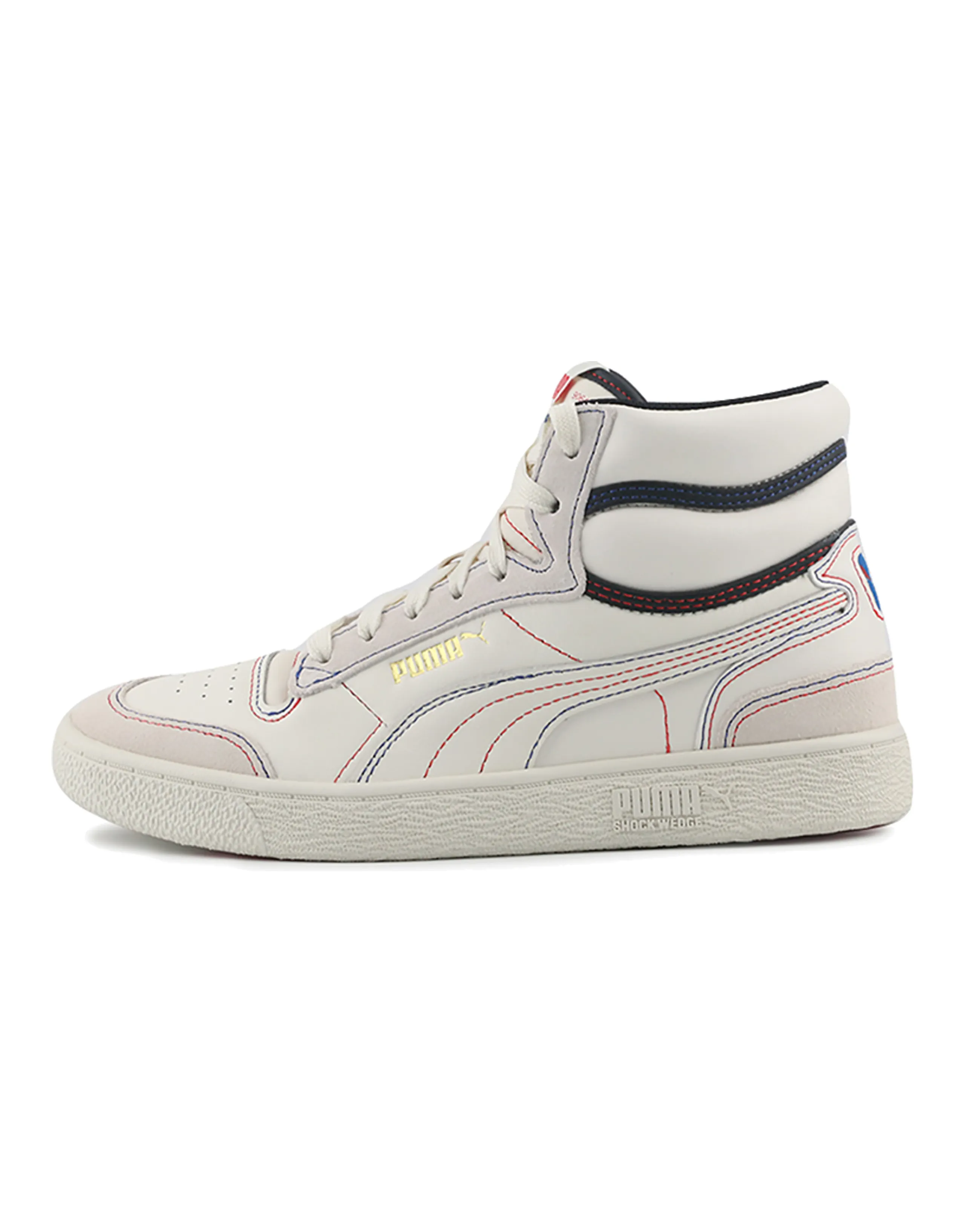 PUMA Ralph Sampson Mid Panorama 'Creamwhite Black Red'