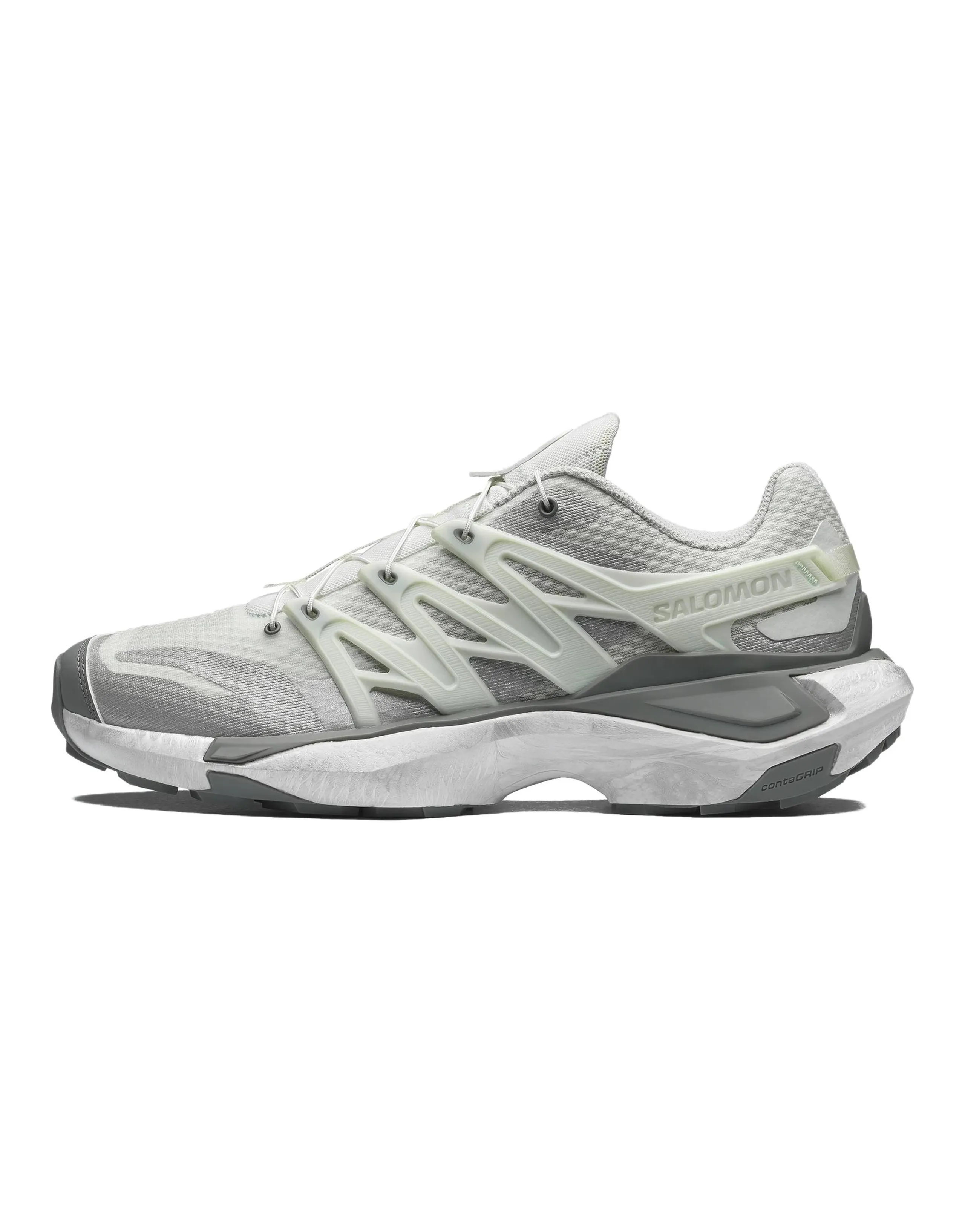 SALOMON XT PU.RE ADVANCED Comfortable Versatile Slip-Resistant Breathable Running Shoes Men's Silver Grey